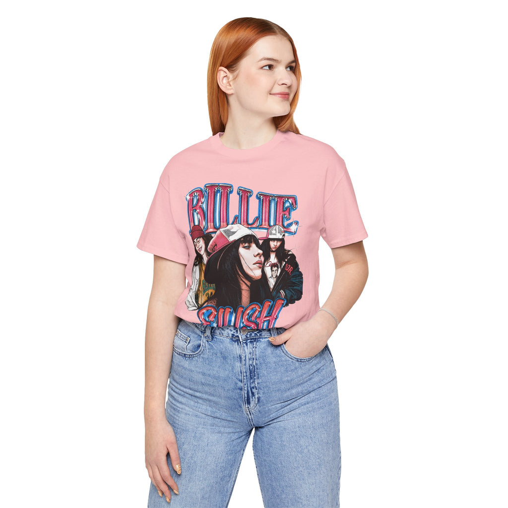 Graphic Tee — Retro Pop Artist Portrait "Billi Eilish"