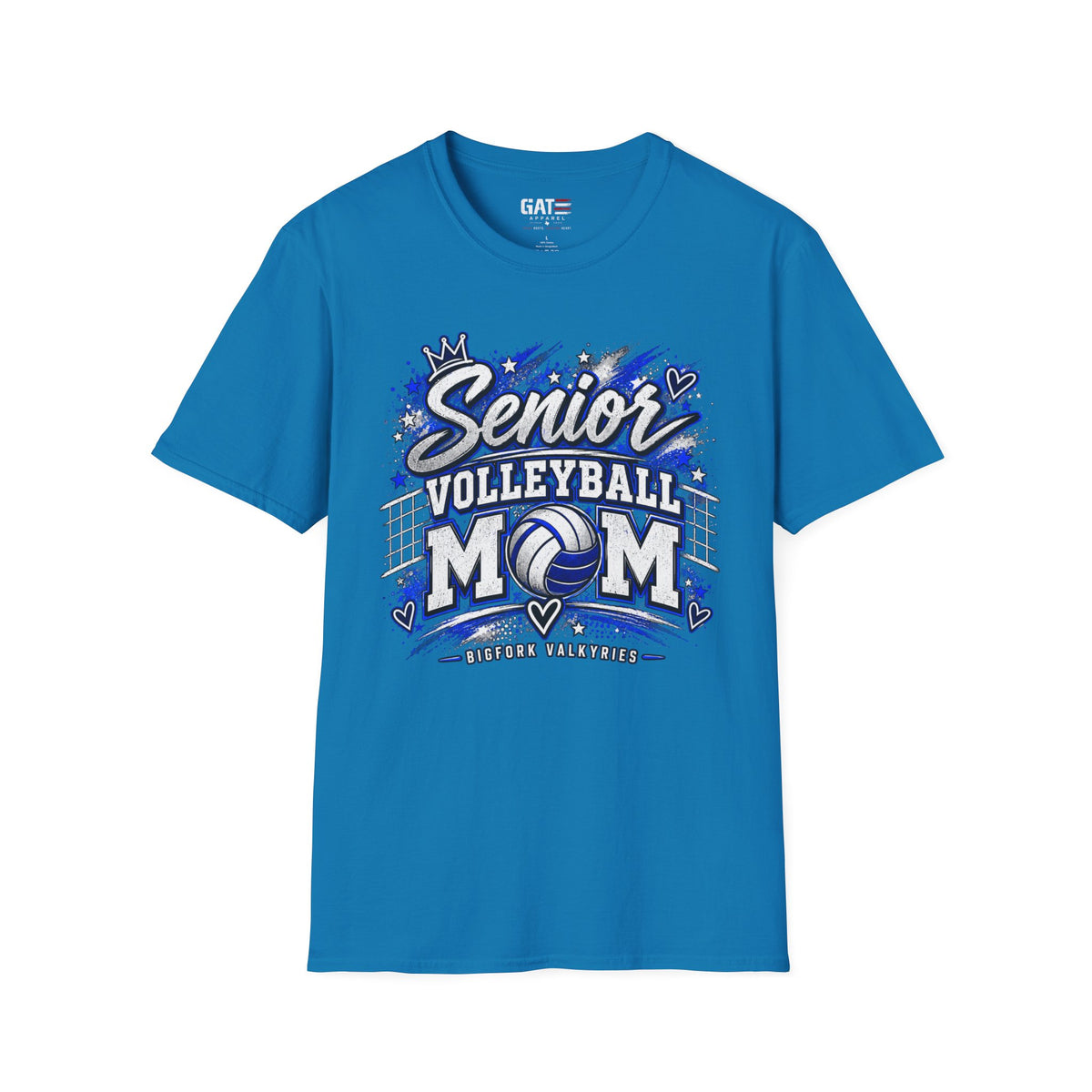 Senior Volleyball Mom Photo Shirt | Custom Team & Number