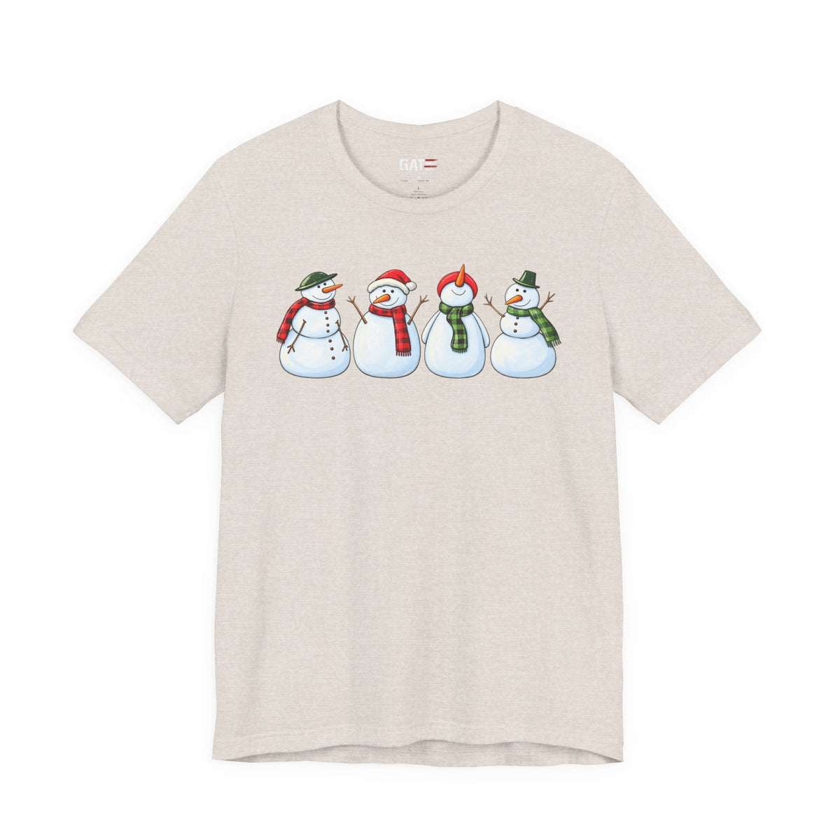 Snowman Winter Graphic T-Shirt - product mockup view 8
