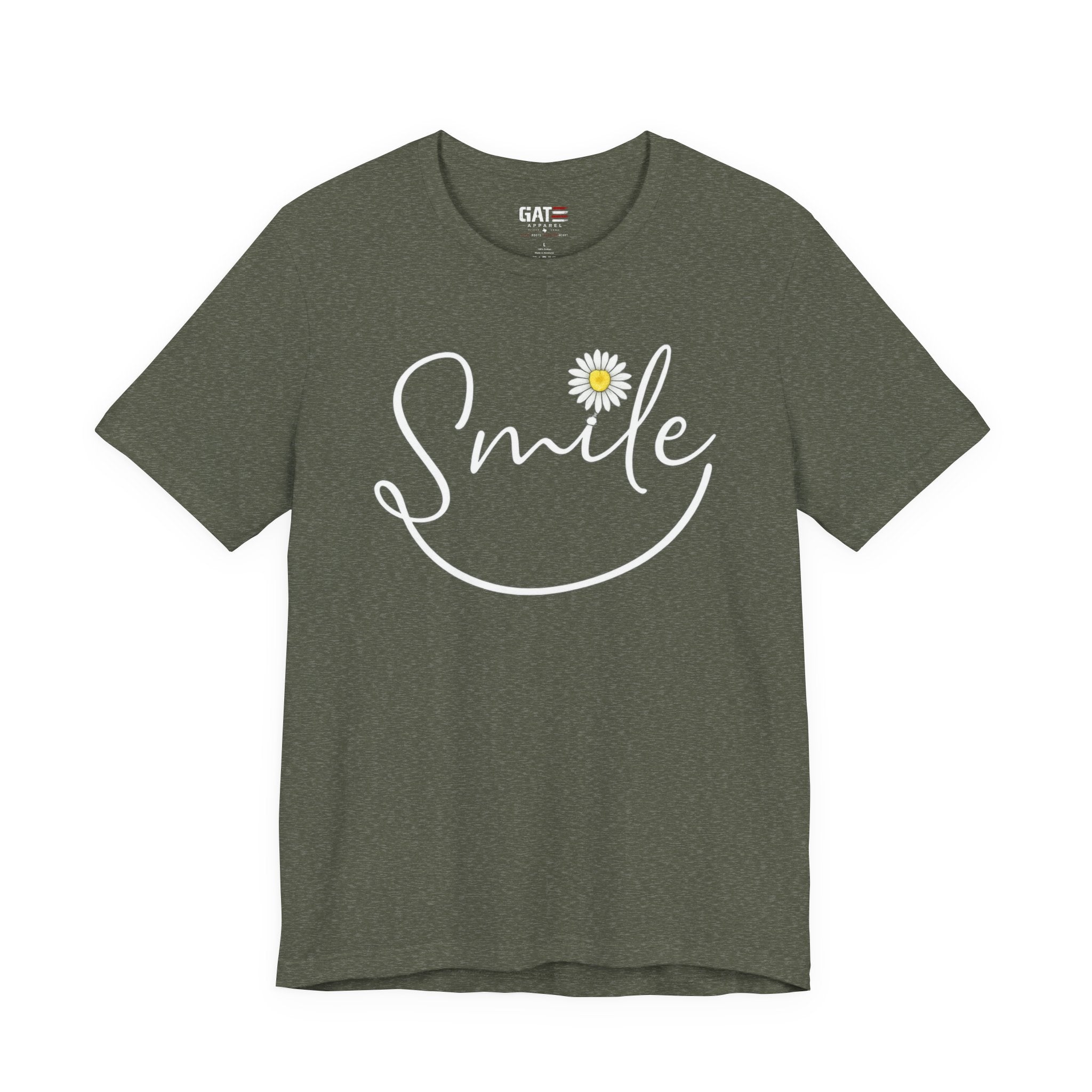 Smile Daisy Tee — Women's Floral Graphic T-Shirt