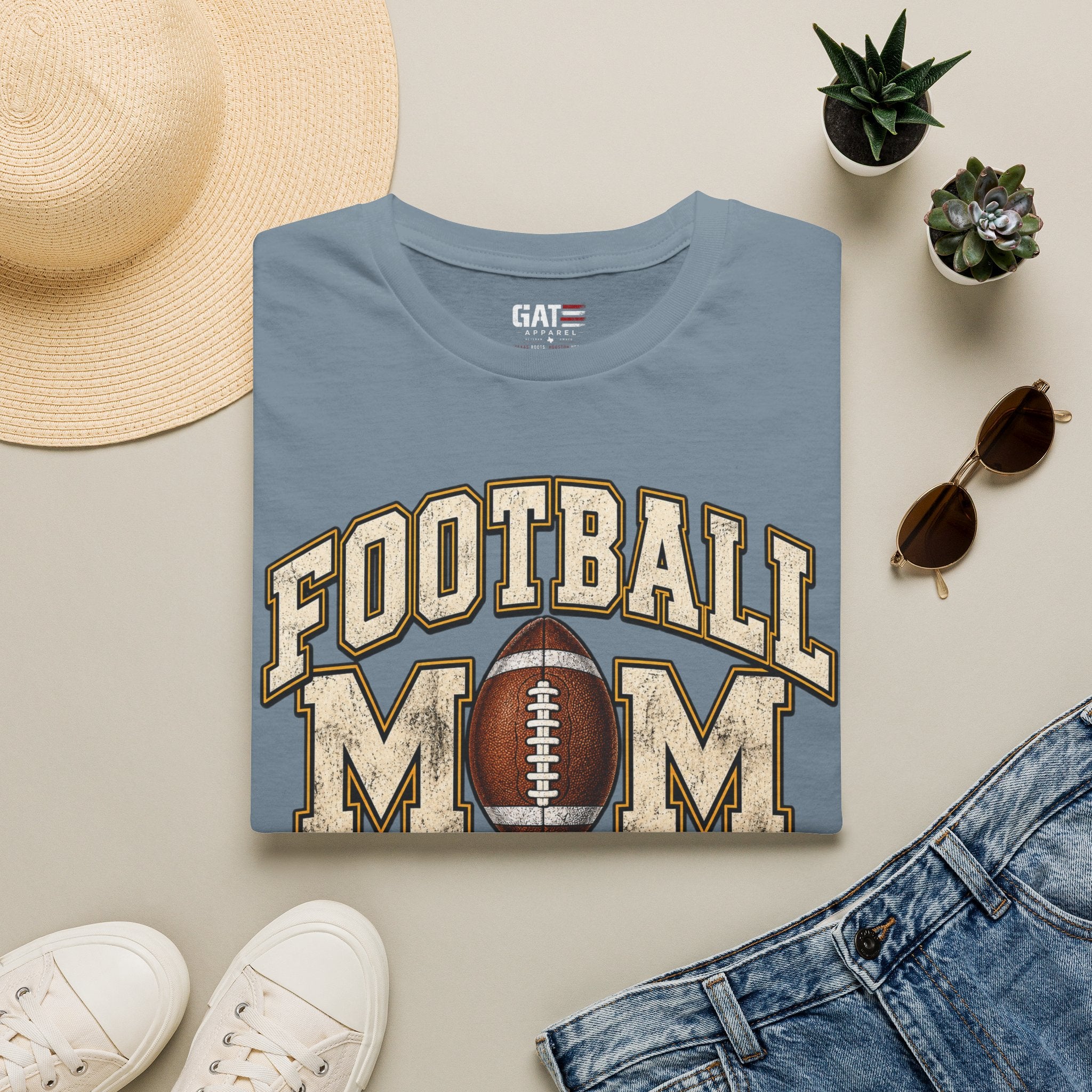 Football Mom Personalized Shirt Custom Player Name Number Game Day Tee