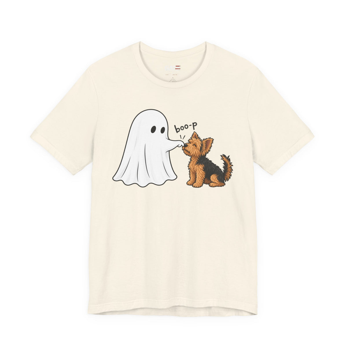 Halloween Ghost & Terrier— "boo-p" Cute Dog Halloween T-Shirt