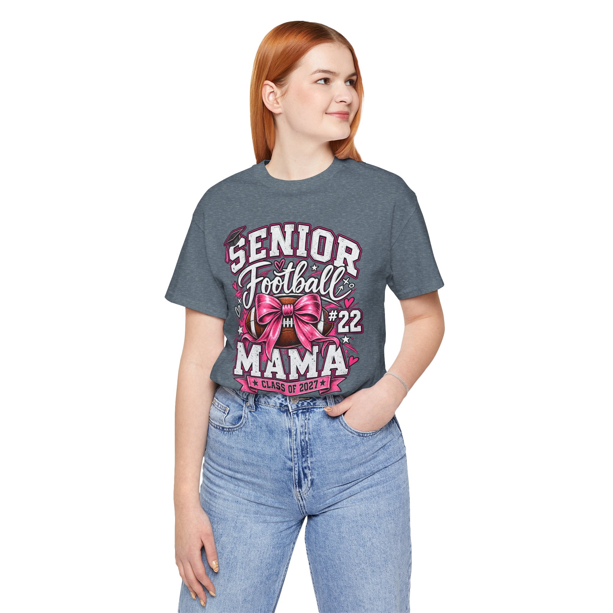 Football Mom Personalized Shirt Custom Player Name Number Helmet Game Day Tee