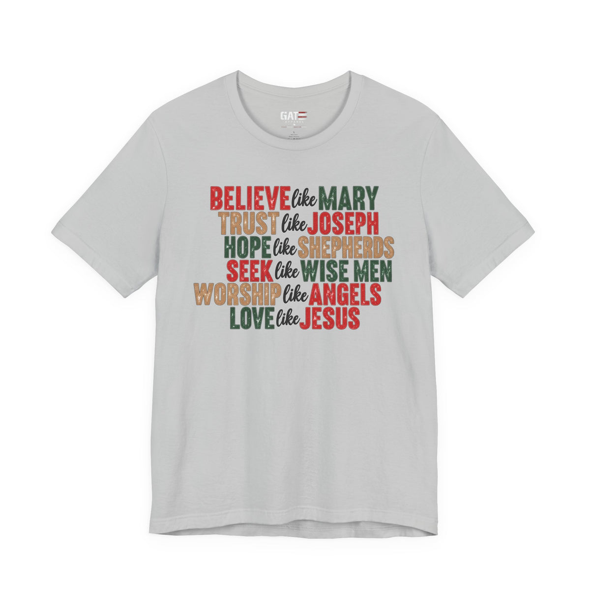 Believe Like Mary Christian Christmas T-Shirt - product image 12