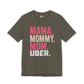 Mama Mommy Mom Uber Shirt, Funny Mom Life Tee, Trendy Mother Graphic T Shirt, Gen Alpha Mom Gift, Cute Mother's Day Shirt
