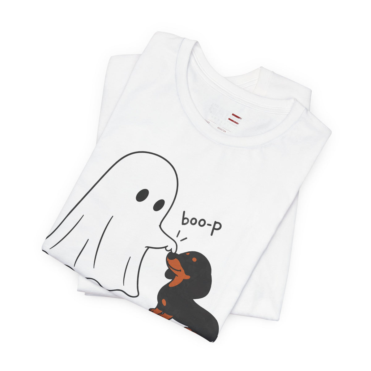 Halloween Ghost & Dachshund — "boo-p" Cute Dog Halloween T-Shirt
