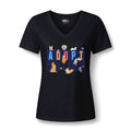 Adopt Don’t Shop V-Neck Tee — Women’s Rescue Pet Adoption Shirt