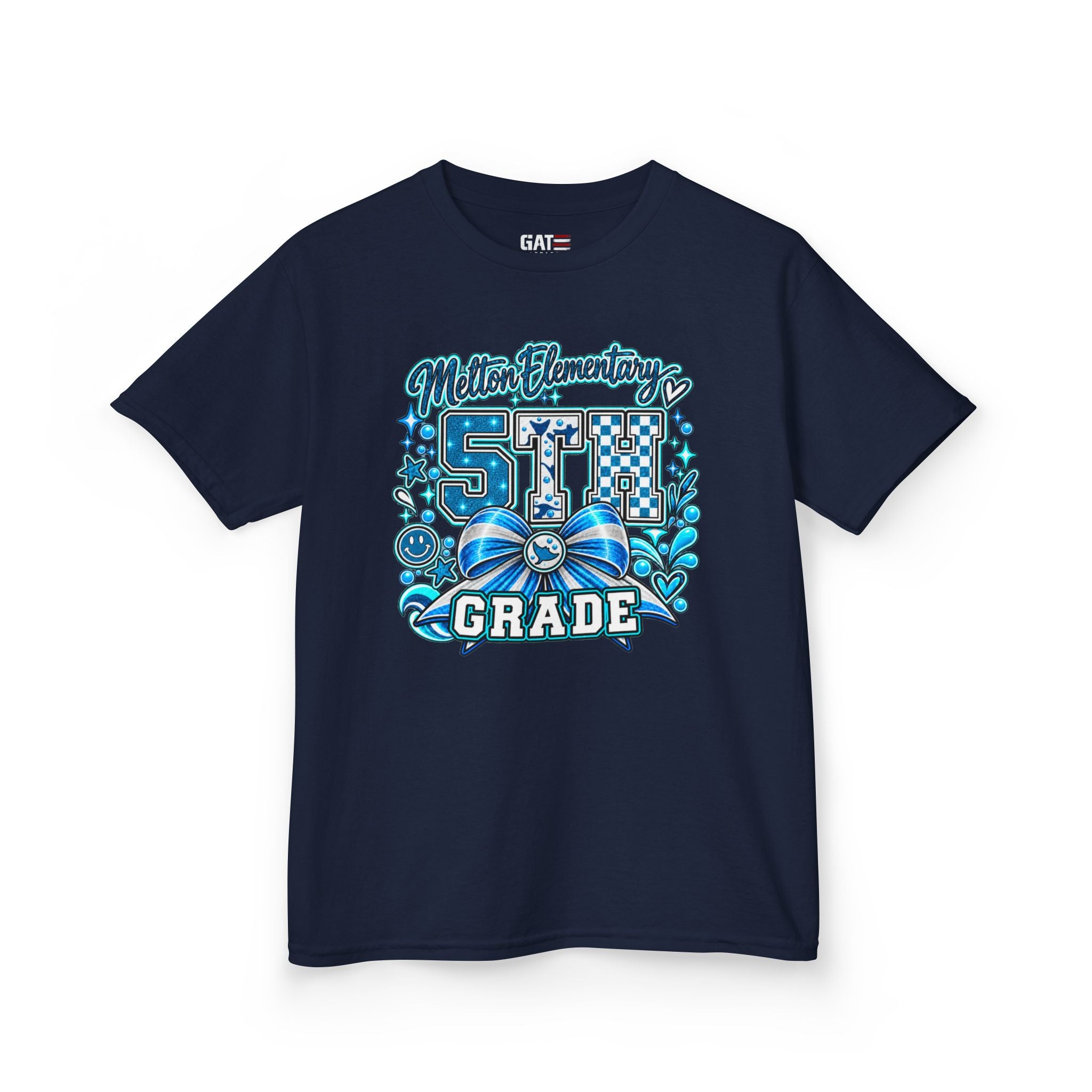 Melton 5th Grade Kids T‑Shirt — Ribbon Design