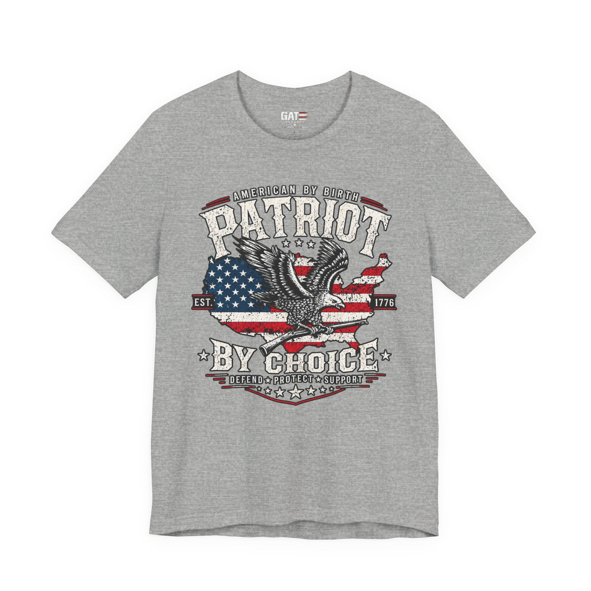 Patriot by Choice Shirt | American Flag Eagle Tee
