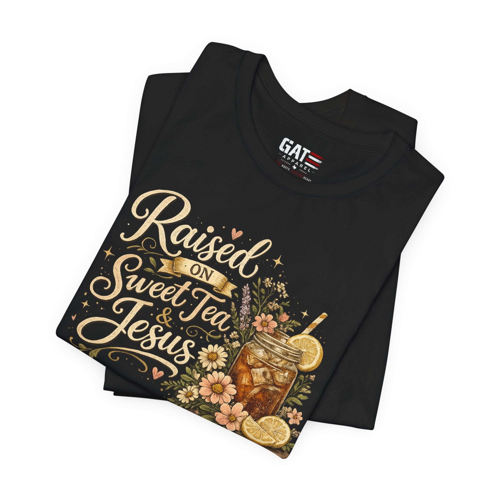 Southern Faith Shirt for Women, Christian Country Graphic Tee, Floral Mason Jar Design, Religious Gift, Southern Girl Apparel