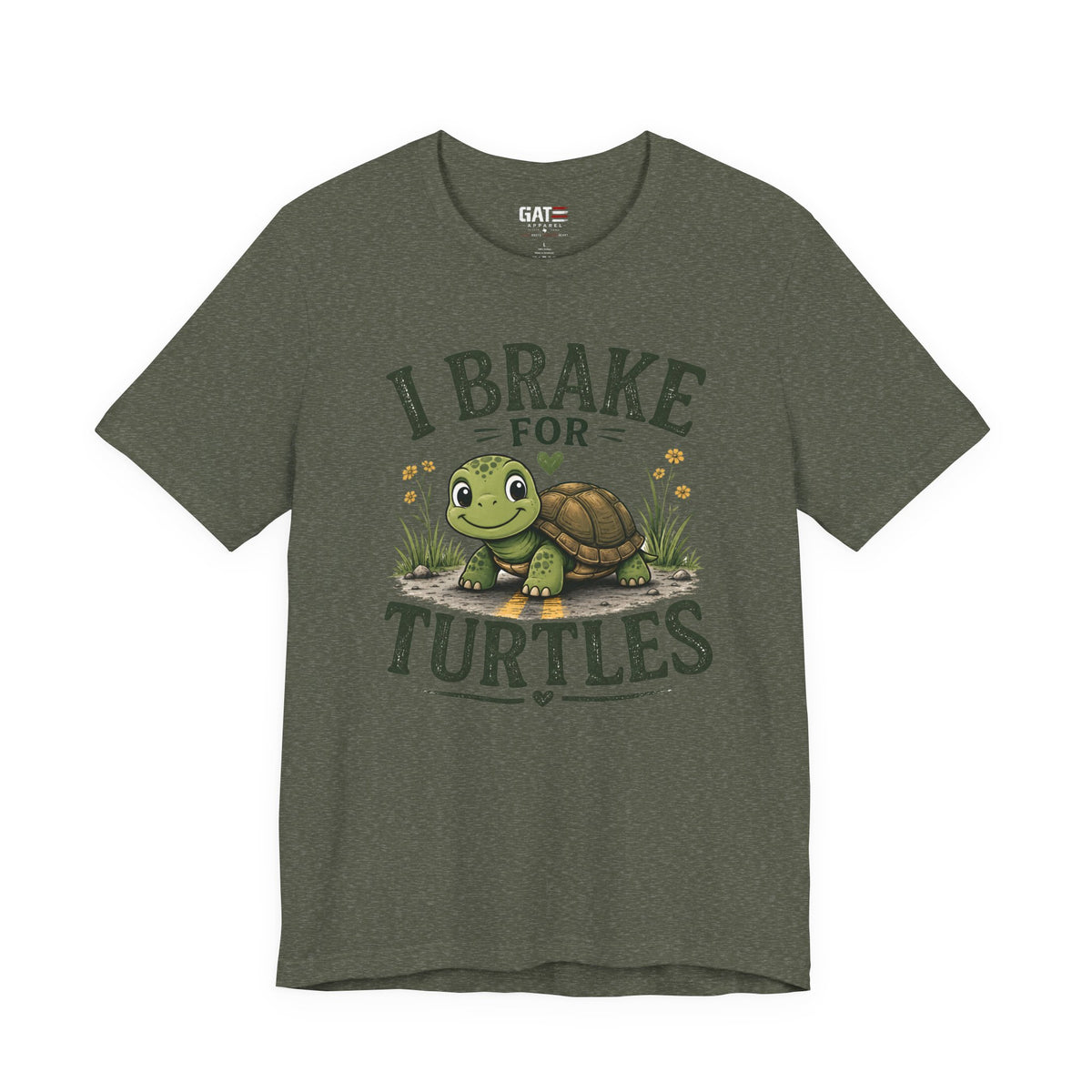 I Brake for Turtles Shirt | Funny Turtle Lover Tee