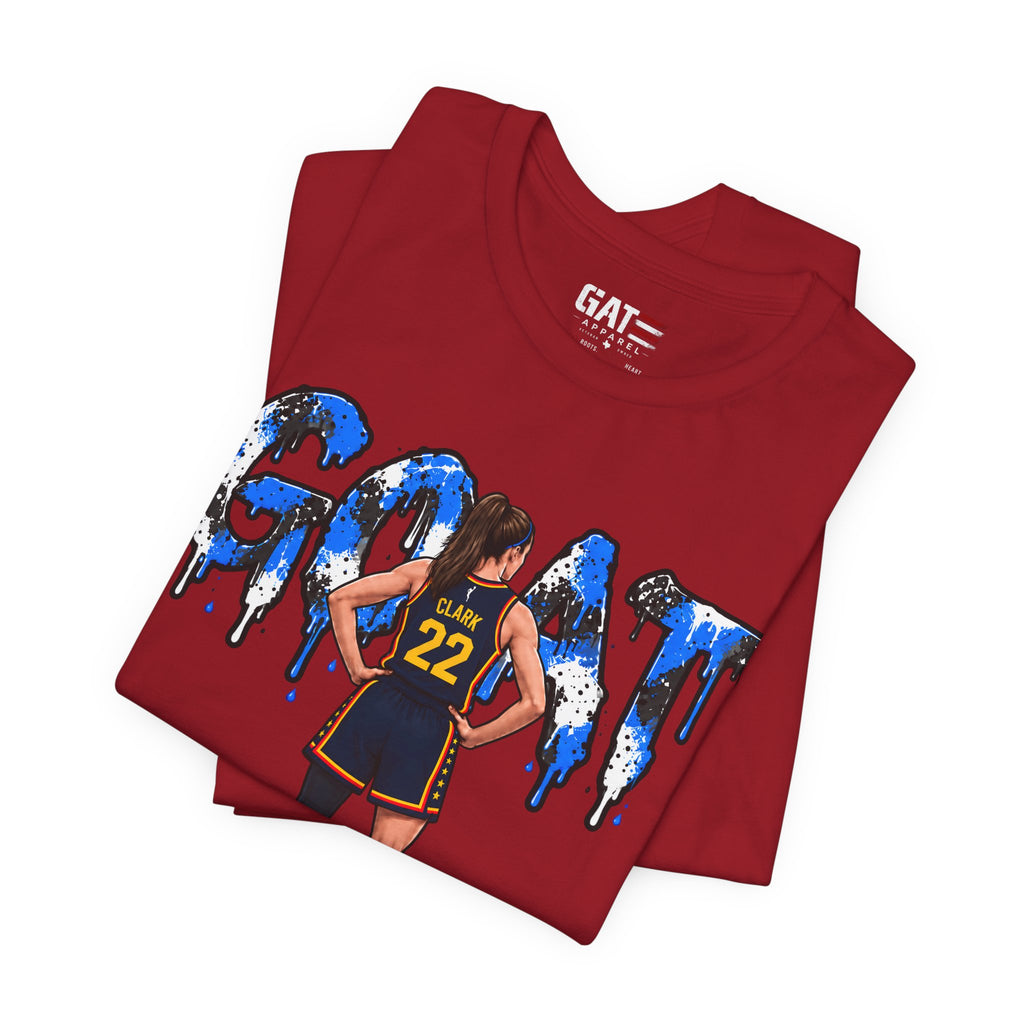 Caitlin Clark Caitlin 1s GOAT Blue Paint Sneaker Shirt