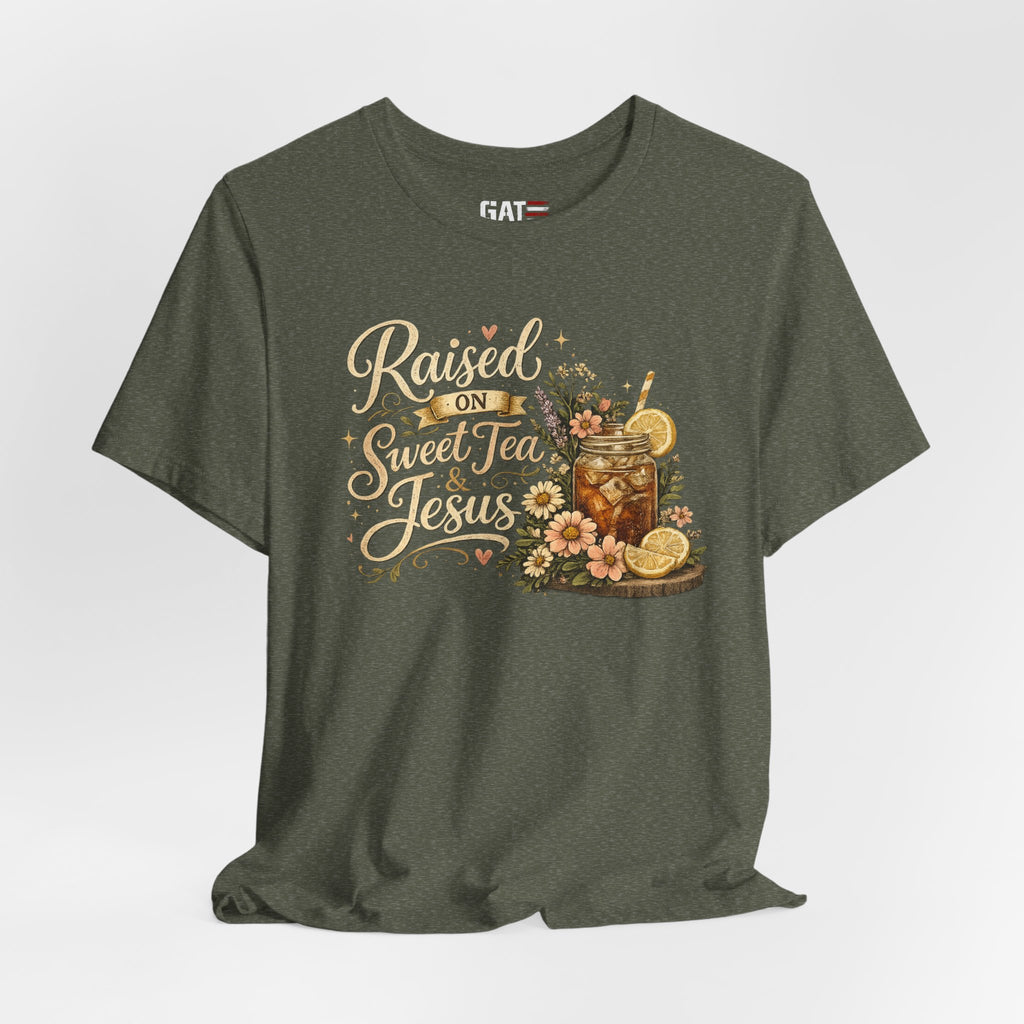 Southern Faith Shirt for Women, Christian Country Graphic Tee, Floral Mason Jar Design, Religious Gift, Southern Girl Apparel