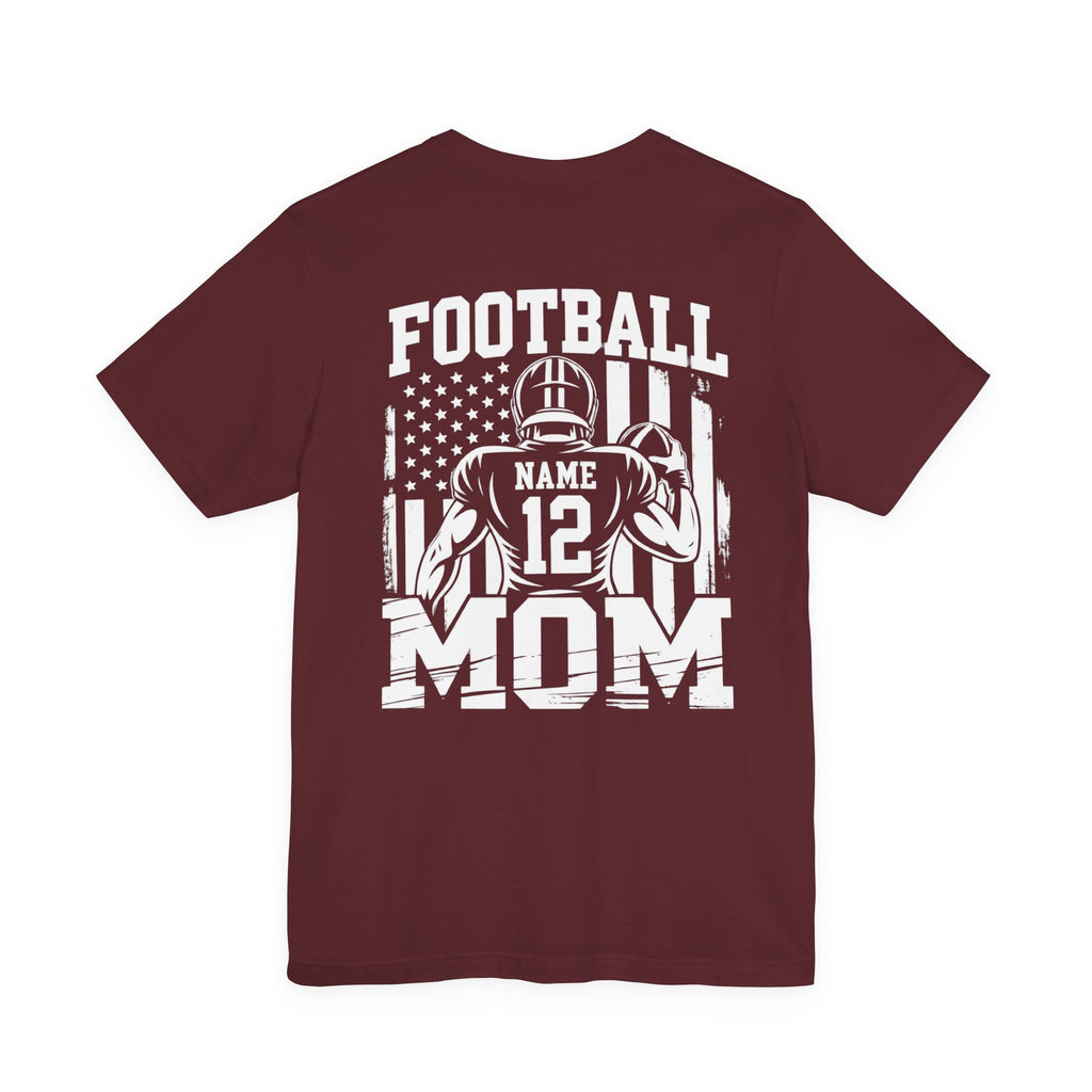 Football Mom Personalized Shirt Custom Player Name Number Game Day Tee