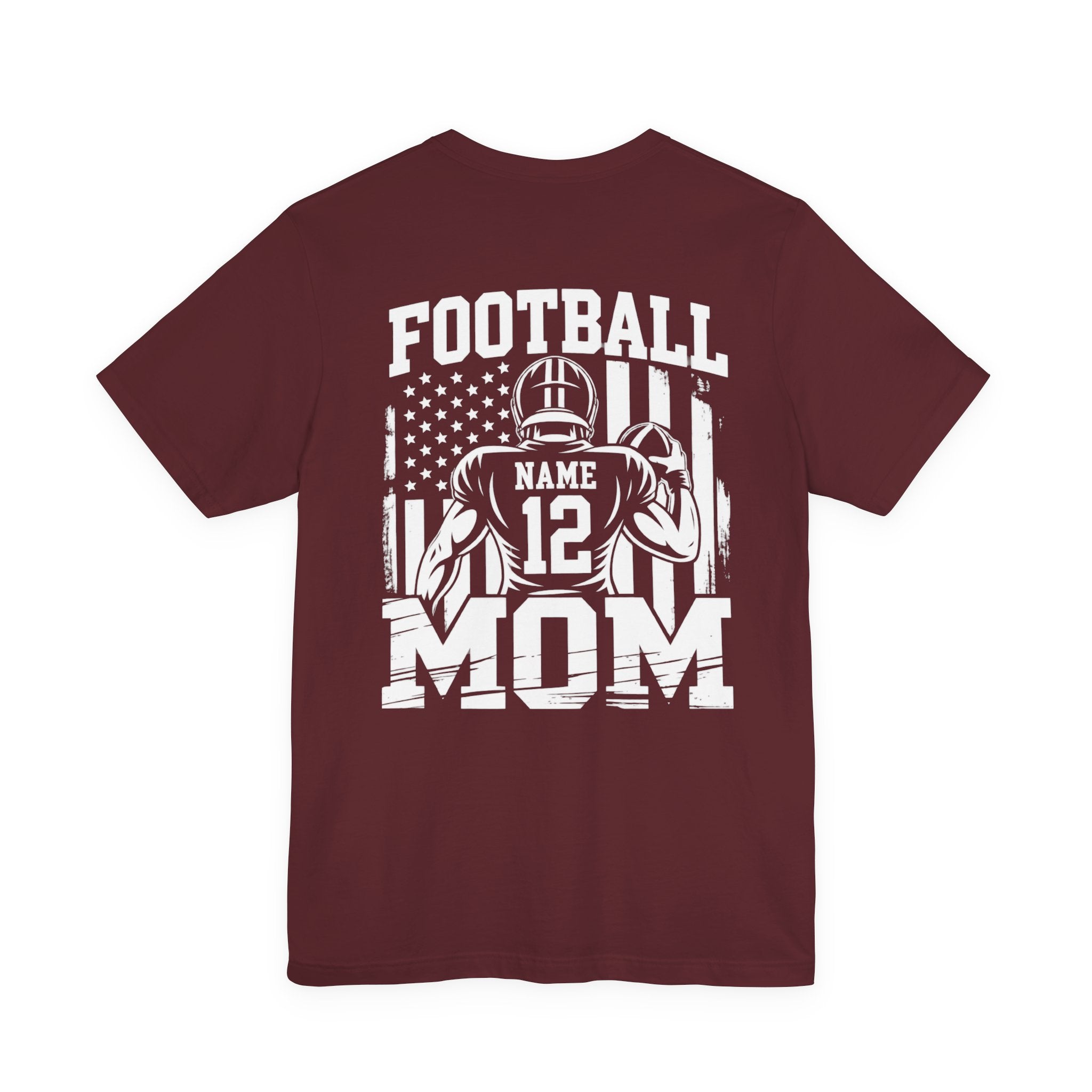 Football Mom Personalized Shirt Custom Player Name Number Game Day Tee