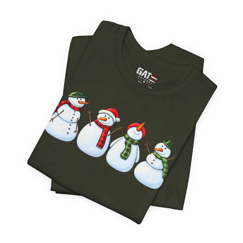 Snowman Winter Graphic T-Shirt - product mockup view 29