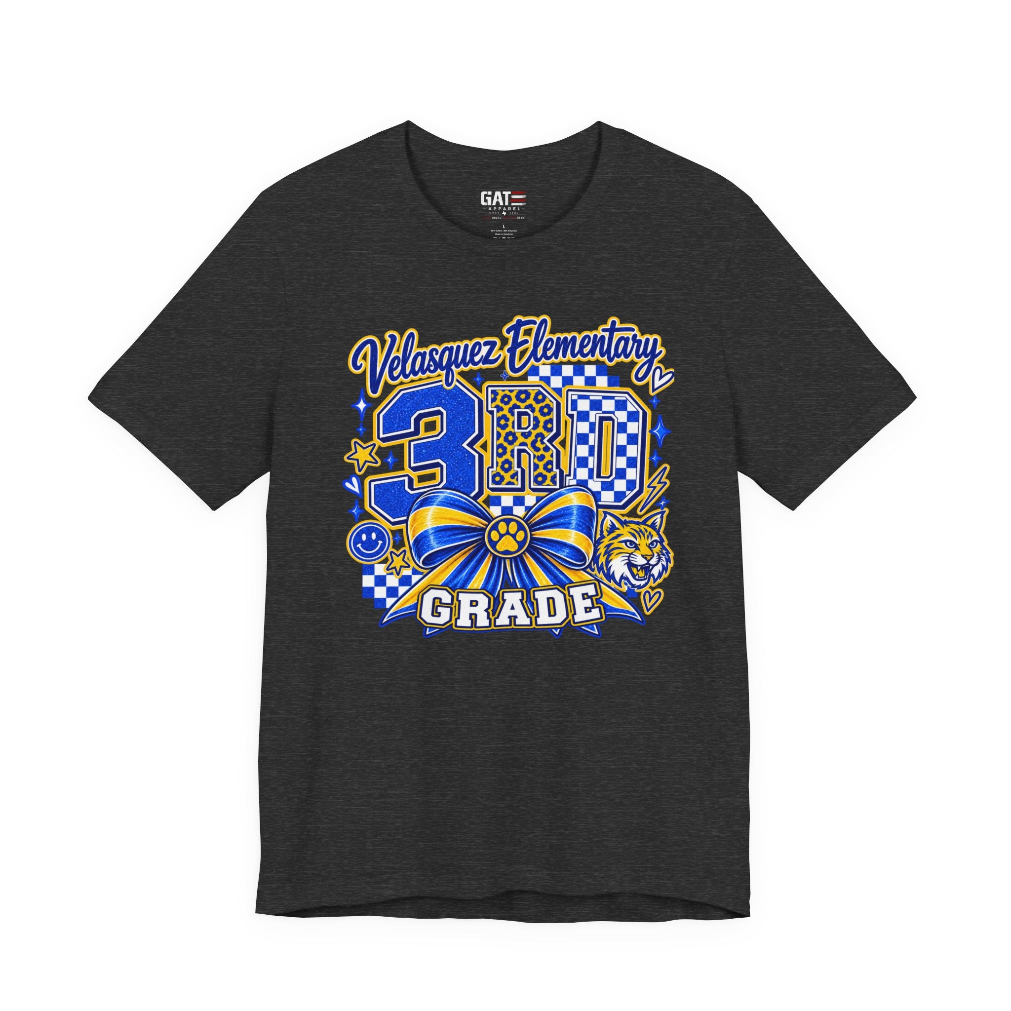 Custom School Shirt Personalized Coquette Bow School Spirit Teacher Student Tee