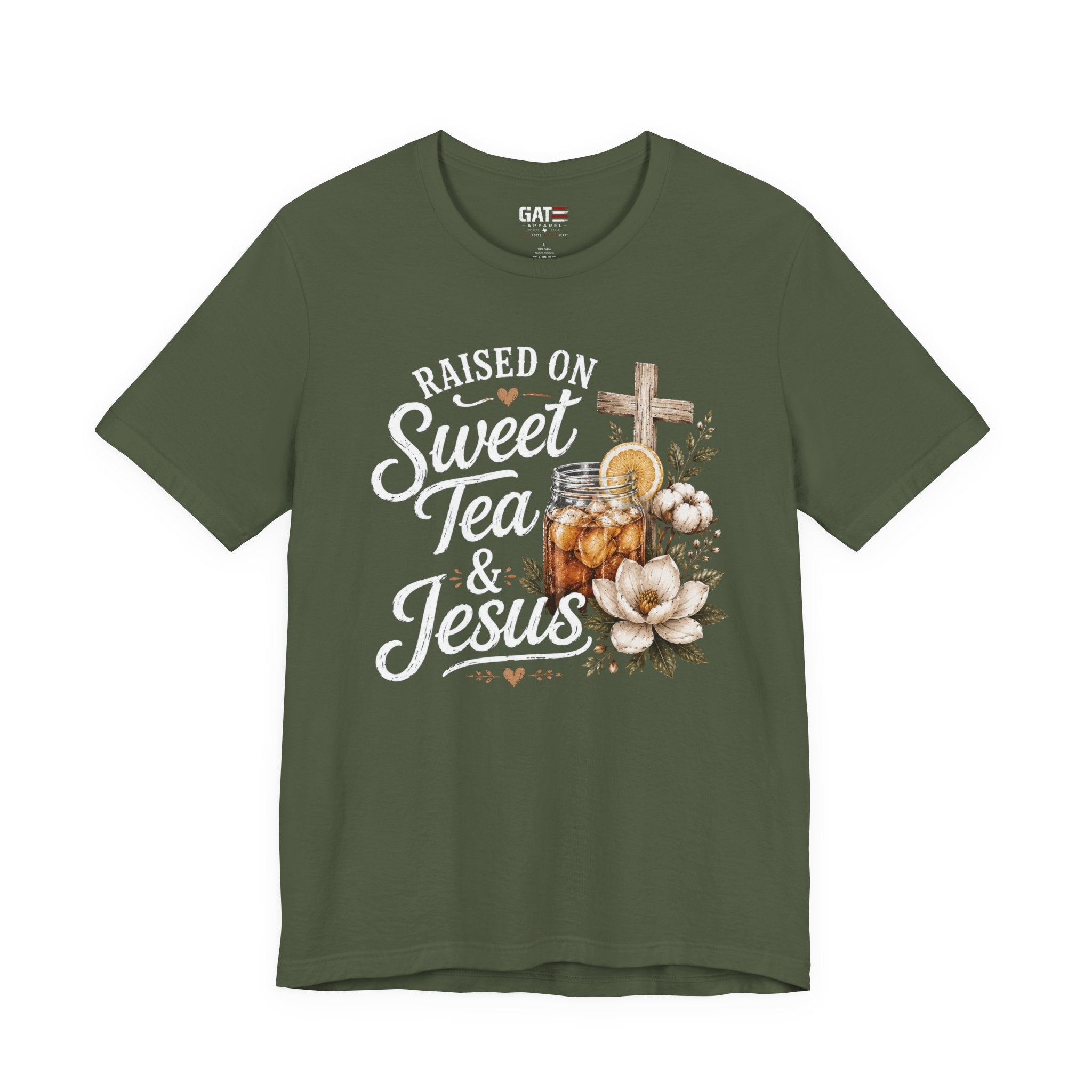 Southern Christian Shirt, Faith Graphic Tee, Sweet Tea Lover Shirt, Country Living Tee, Rustic Farmhouse Gift, Southern Mom Tee