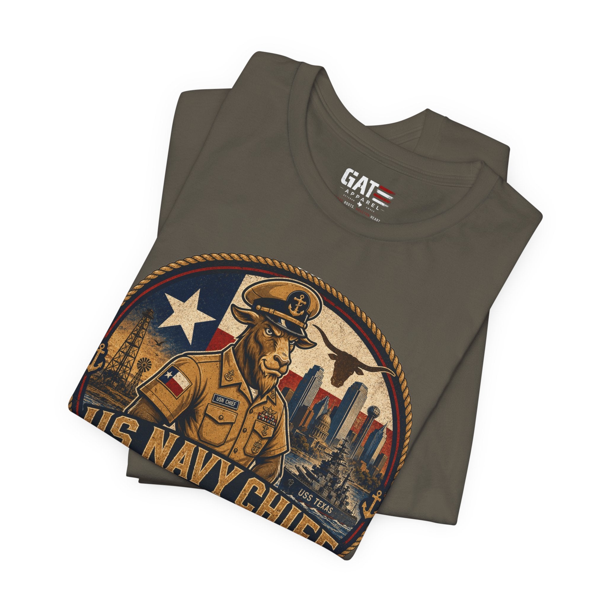 US Navy Chief Heritage Day Texas Shirt, Navy Chief Goat Shirt, Chief Petty Officer Gift, Military Pride Tee, Navy Veteran
