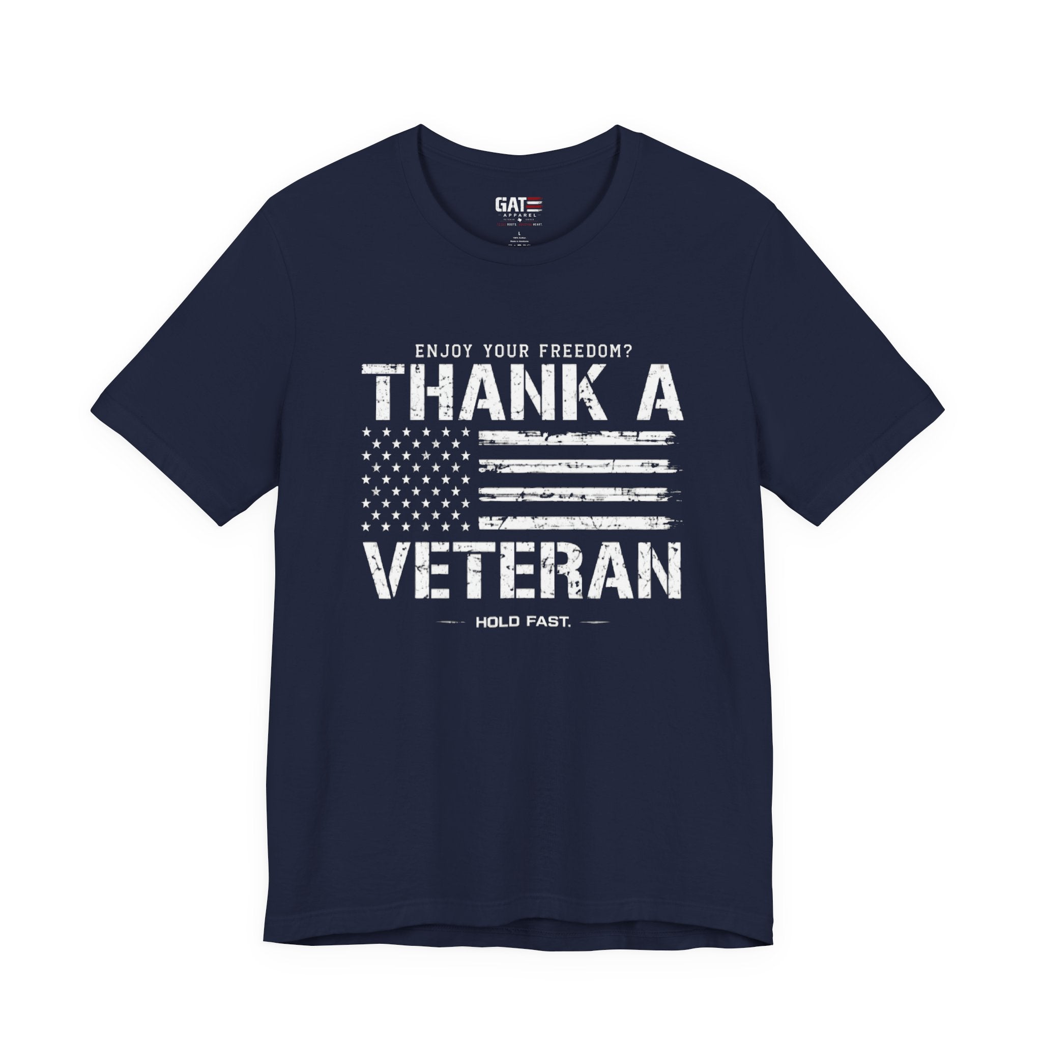 Veteran Shirt Enjoy Your Freedom Thank A Veteran Tee Patriotic American Flag Shirt Military Appreciation Gift for Men and Women