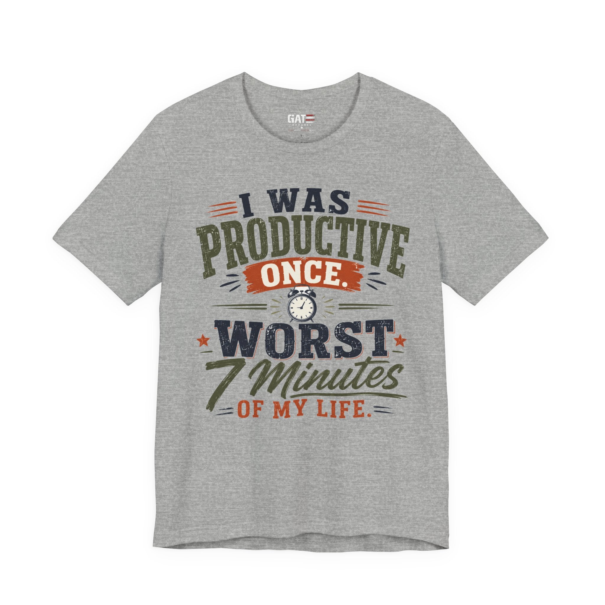 I Was Productive Once Tee — Funny Graphic Short Sleeve T-Shirt