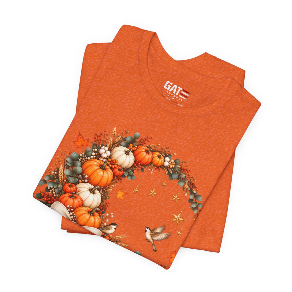 Autumn Pumpkin Wreath Tee