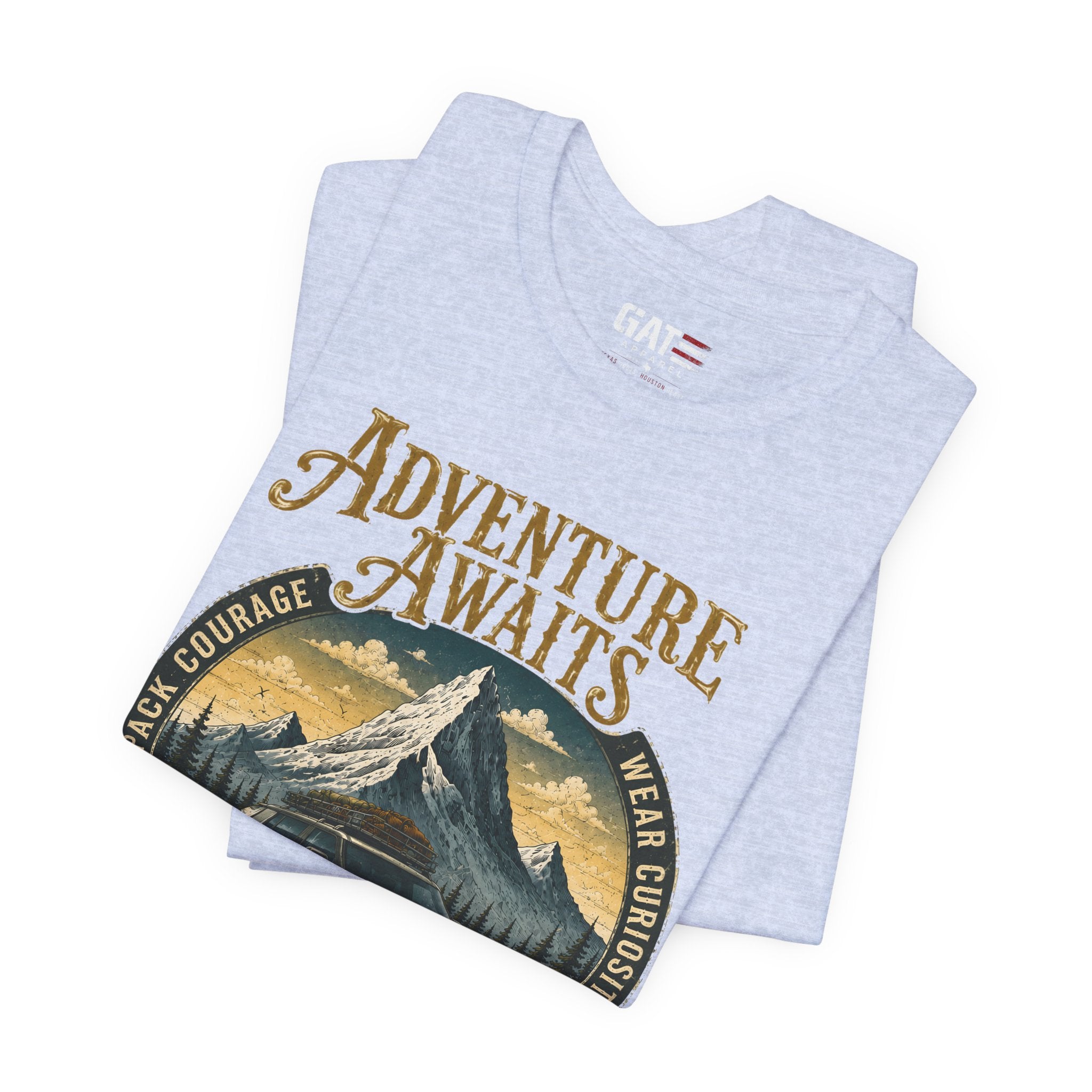 Adventure Awaits Shirt, Rivian Camping, Mountain Adventure Tee, Overlanding Shirt, Off Road SUV Graphic Tee, Outdoor, Nature Lover Shirt