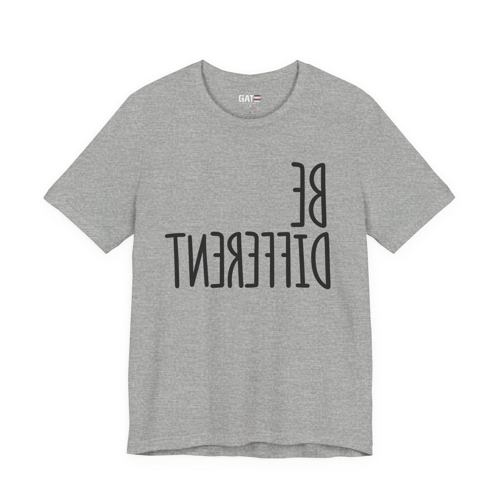 Be Different Upside Down Lettering Graphic T-Shirt - product image 6