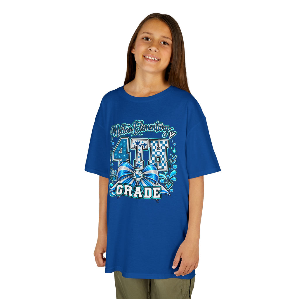 Melton 4th Grade Kids T‑Shirt — Ribbon Design
