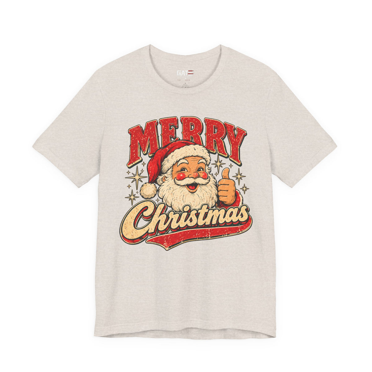 Retro Christmas T-shirt product mockup