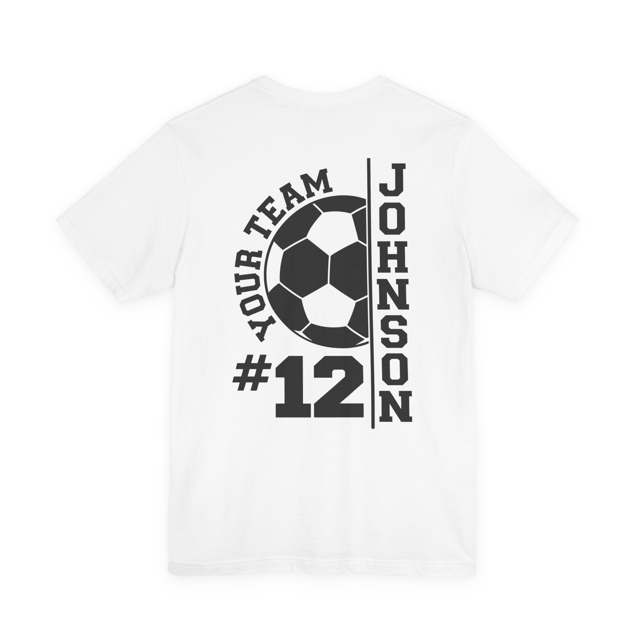 Soccer Mom Tee — Personalized Back Number & Name Soccer Shirt