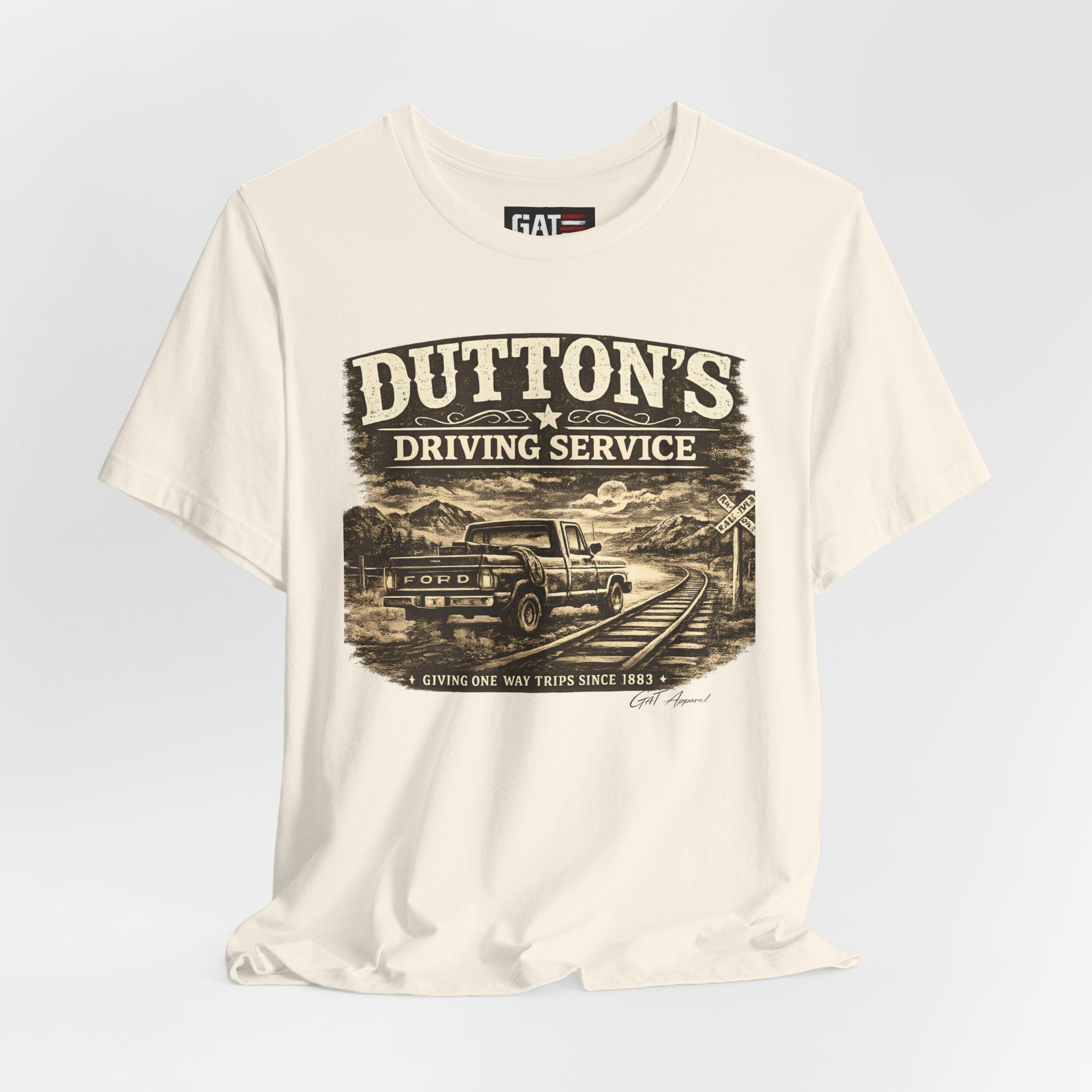 Dutton's Driving Service Shirt | Yellowstone Inspired VintageTee | Cowboy Ranch Graphic T-Shirt | Country Truck Shirt | Bella Canvas