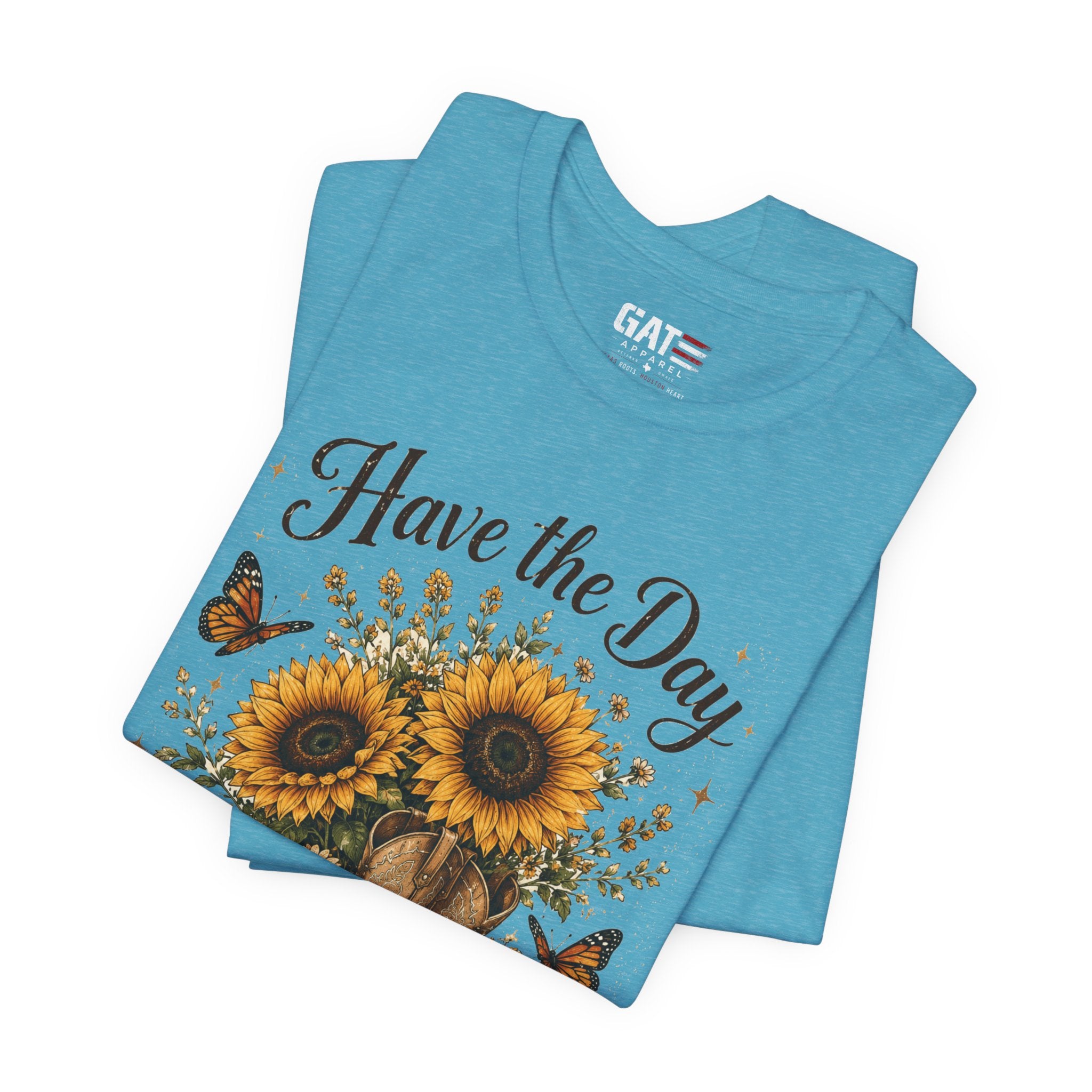 Have the Day You Deserve Sunflower Shirt, Funny Western Cowgirl Tee, Floral Cowboy Boot Shirt, Sarcastic Country Graphic Tee