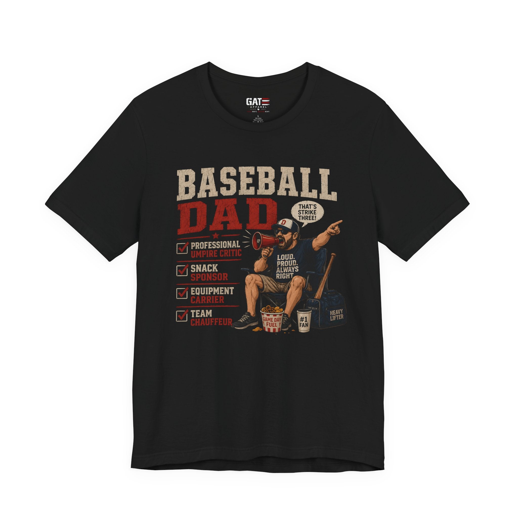 Baseball Dad Shirt, Funny Baseball Dad Gift, Travel Ball Dad Tee, Baseball Parent Shirt, Coach Dad Shirt, Game Day Dad Shirt