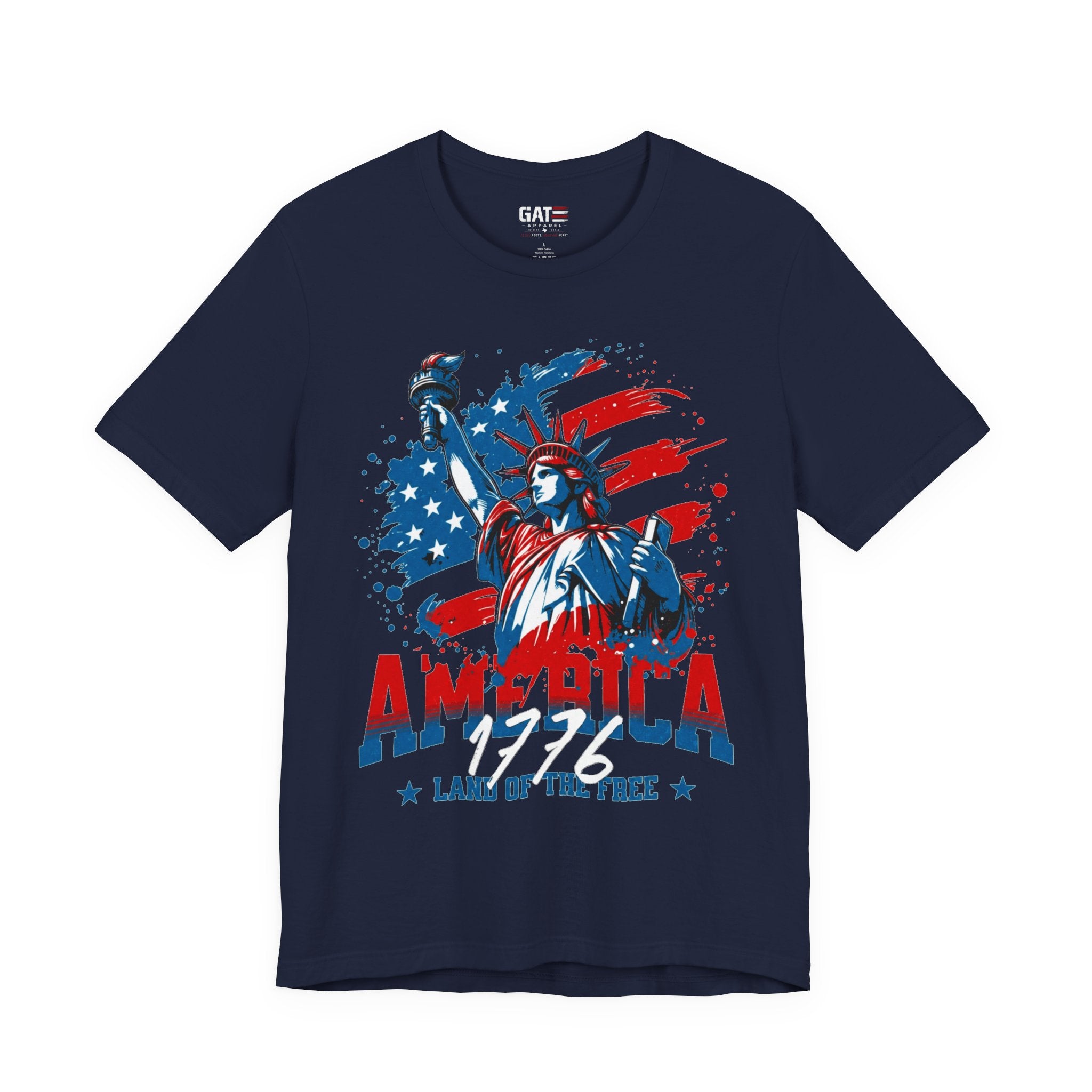 America Statue of Liberty T-Shirt – Land of the Free Patriotic Tee