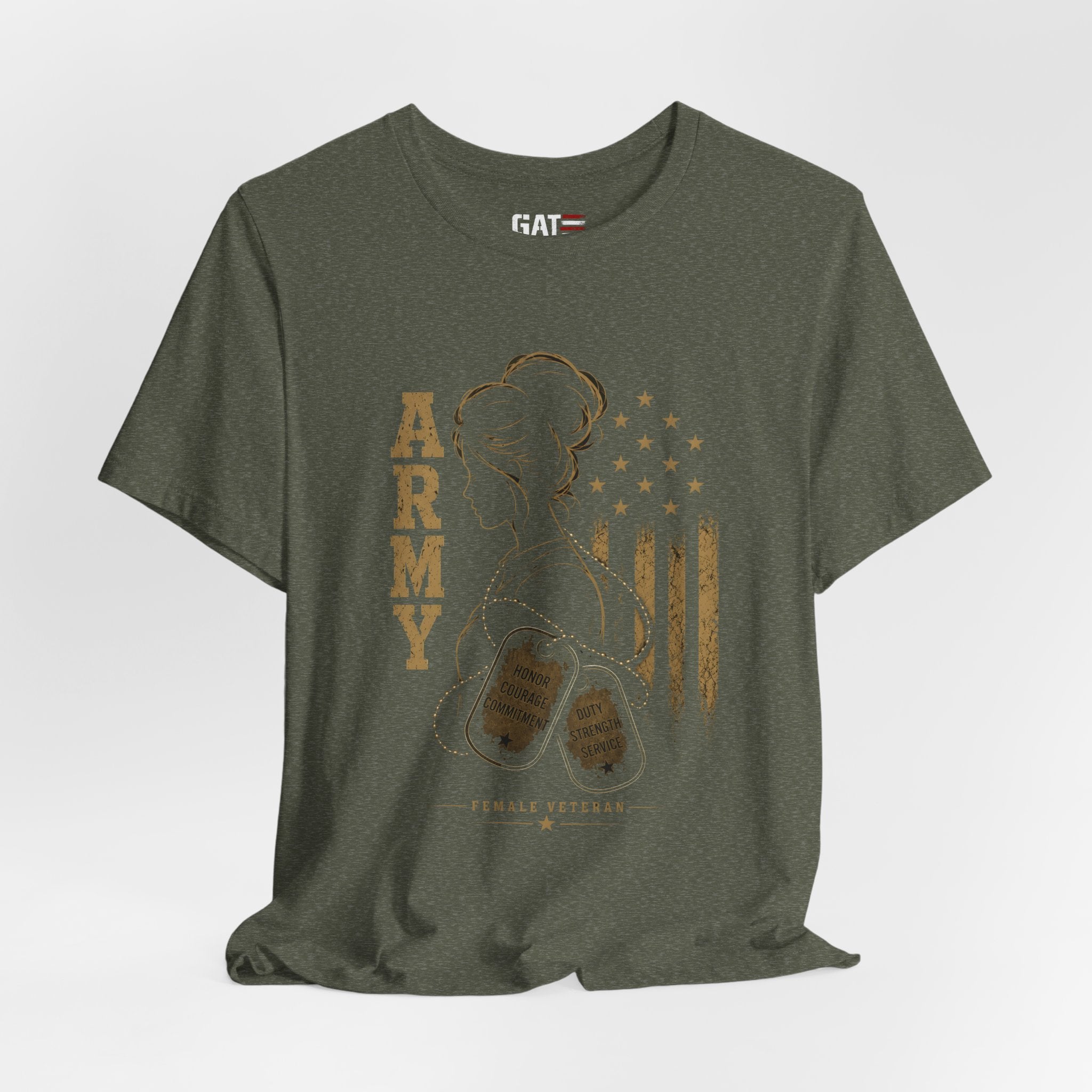Female Army Veteran Shirt, Women Veteran Tee, Patriotic Military Shirt for Women, Army Mom Gift, Veteran Pride Shirt, Female Veteran Apparel