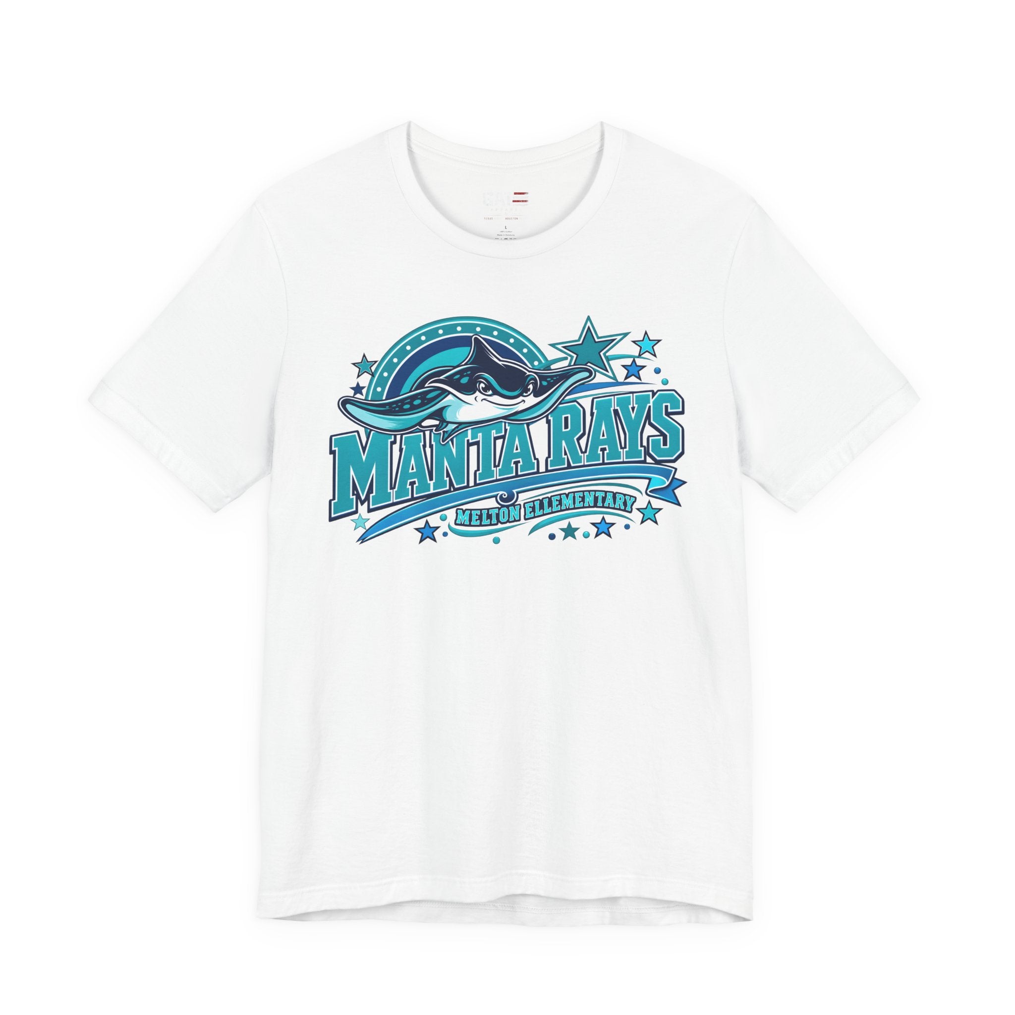 Melton Manta Rays Graphic Tee – Retro Ocean School Spirit Shirt