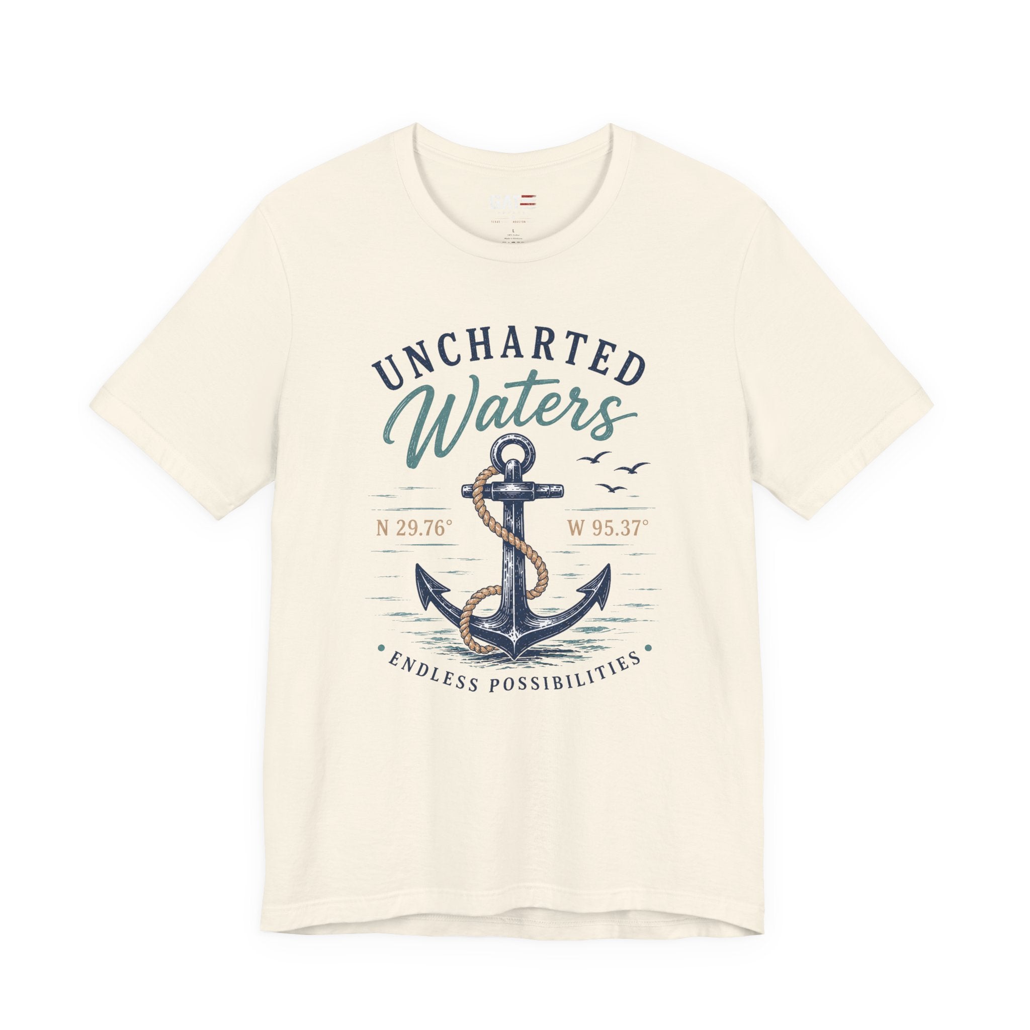 Uncharted Waters Anchor Tee — Nautical Adventure Graphic T-Shirt