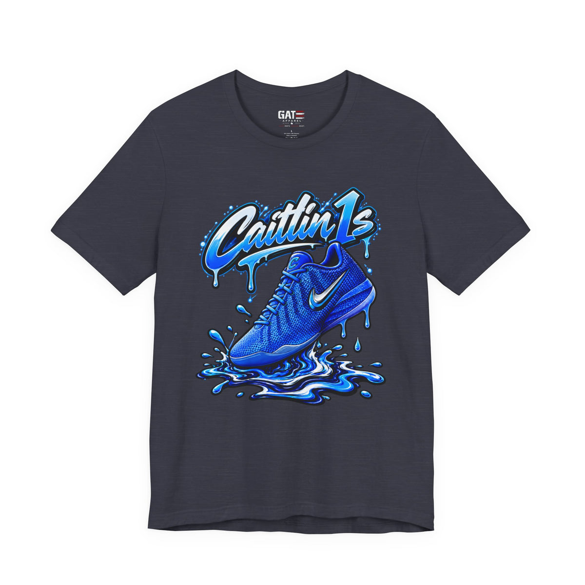 Caitlin Clark Caitlin 1s Racer Blue Drip Sneaker Shirt
