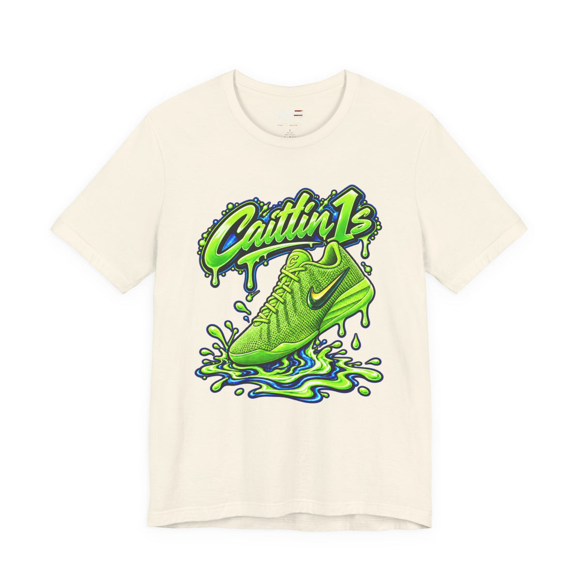 Caitlin Clark Caitlin 1s Electric Green Sneaker Shirt