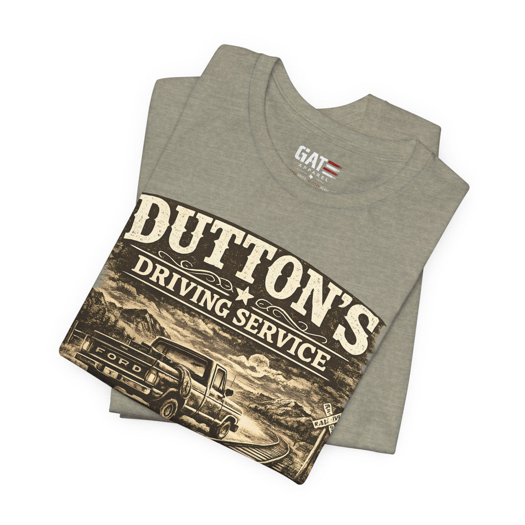 Dutton's Driving Service Shirt | Yellowstone Inspired VintageTee | Cowboy Ranch Graphic T-Shirt | Country Truck Shirt | Bella Canvas