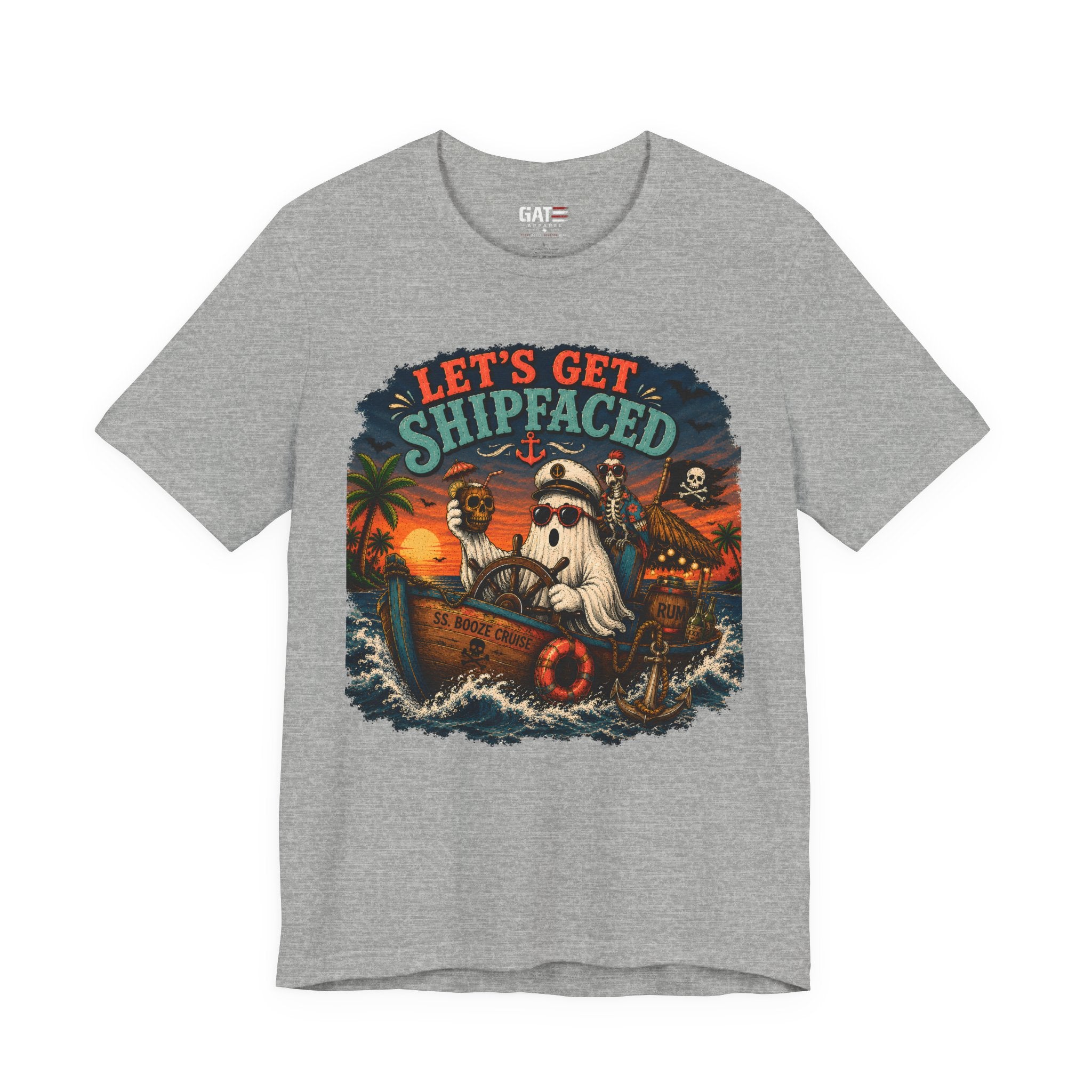 Summerween Shirt, Spooky Beach Shirt, Ghost Beach Tee, Halloween Beach Shirt, Coastal Halloween Tee, Tropical Ghost Shirt