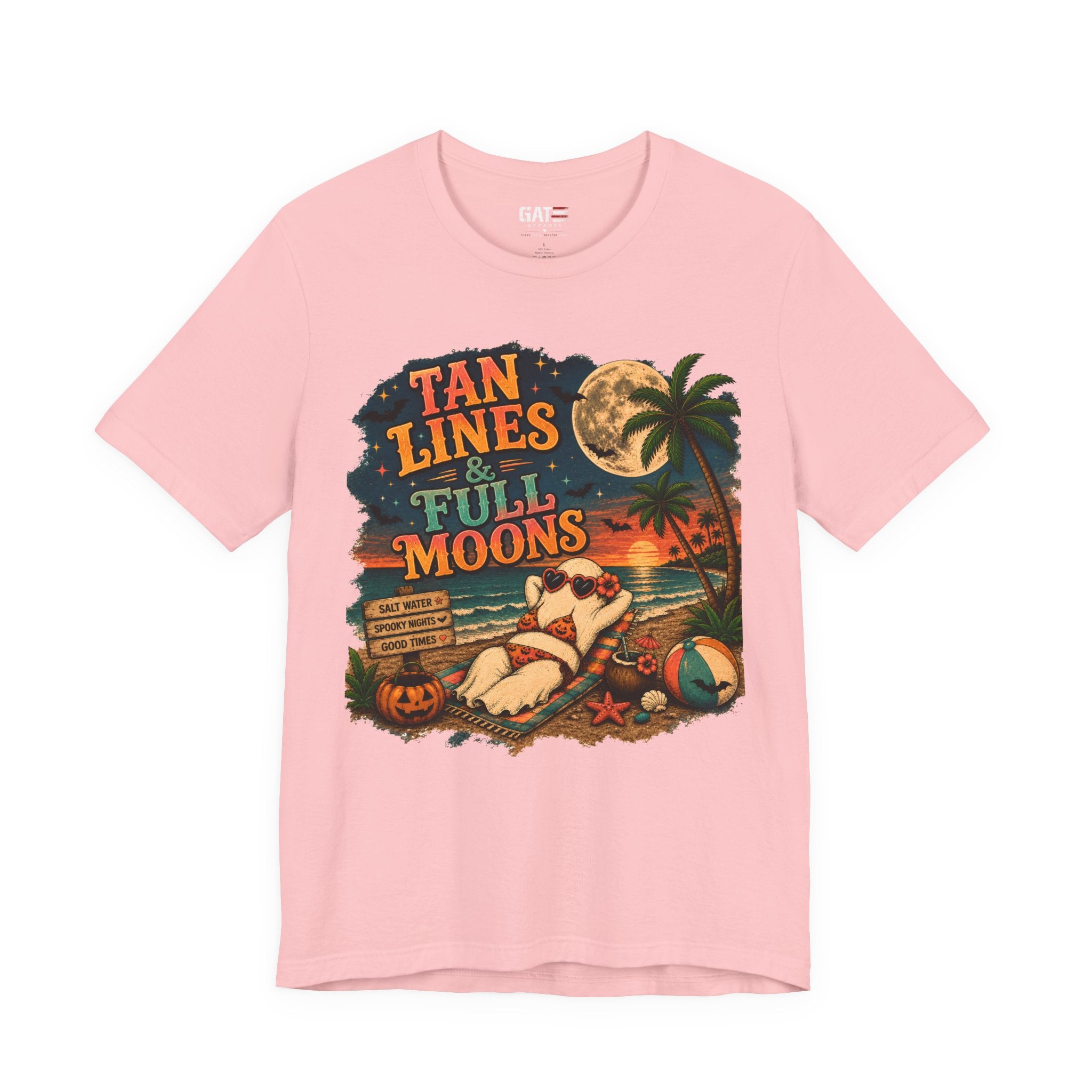 Summerween Shirt, Spooky Beach Shirt, Ghost Beach Tee, Halloween Beach Shirt, Coastal Halloween Tee, Tropical Ghost Shirt