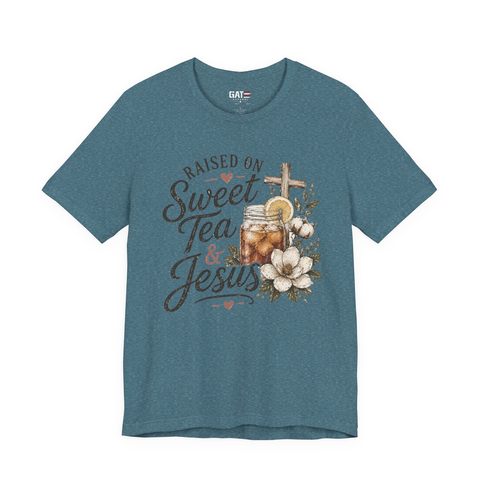 Southern Christian Shirt, Faith Graphic Tee, Sweet Tea Lover Shirt, Country Living Tee, Rustic Farmhouse Gift, Southern Mom Tee