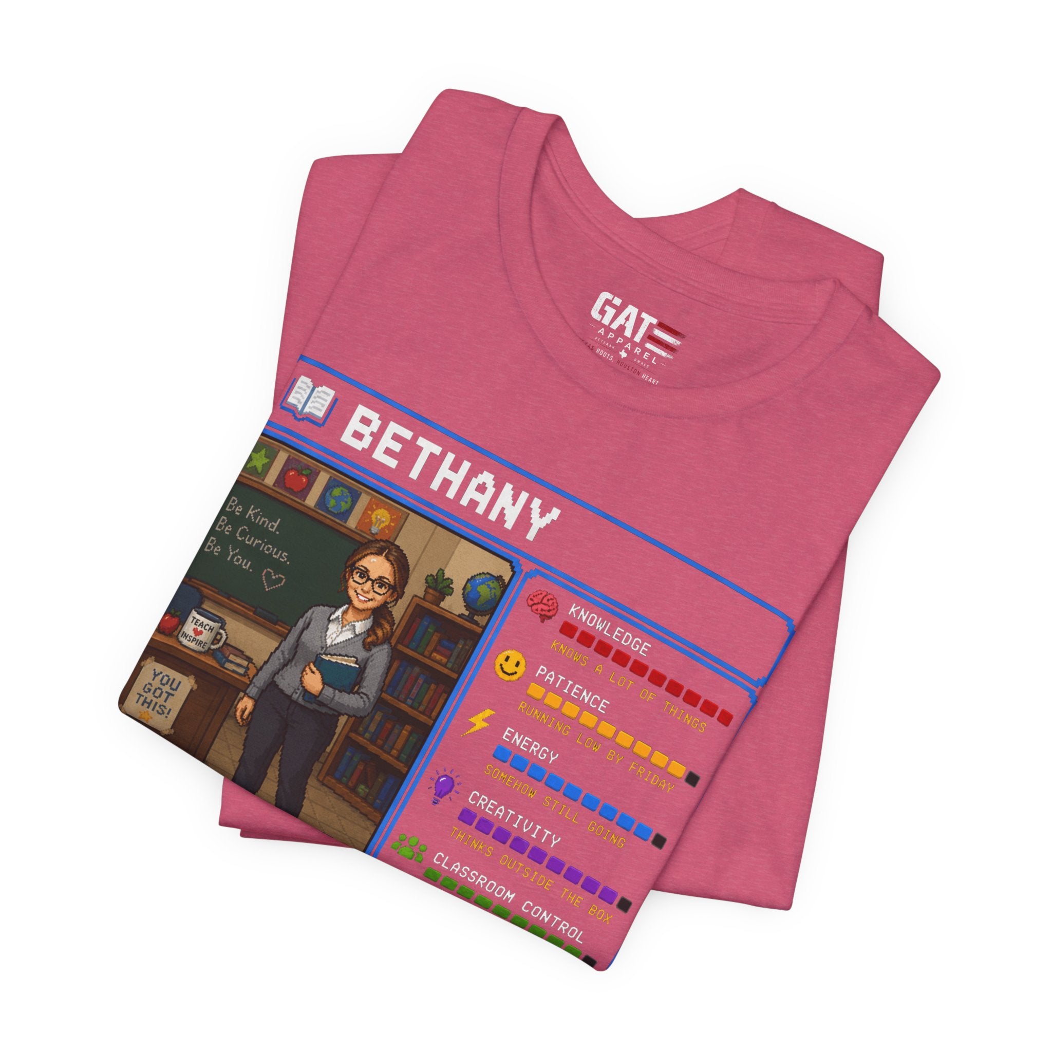 Custom Teacher RPG Character Shirt | Personalized Teacher Gift