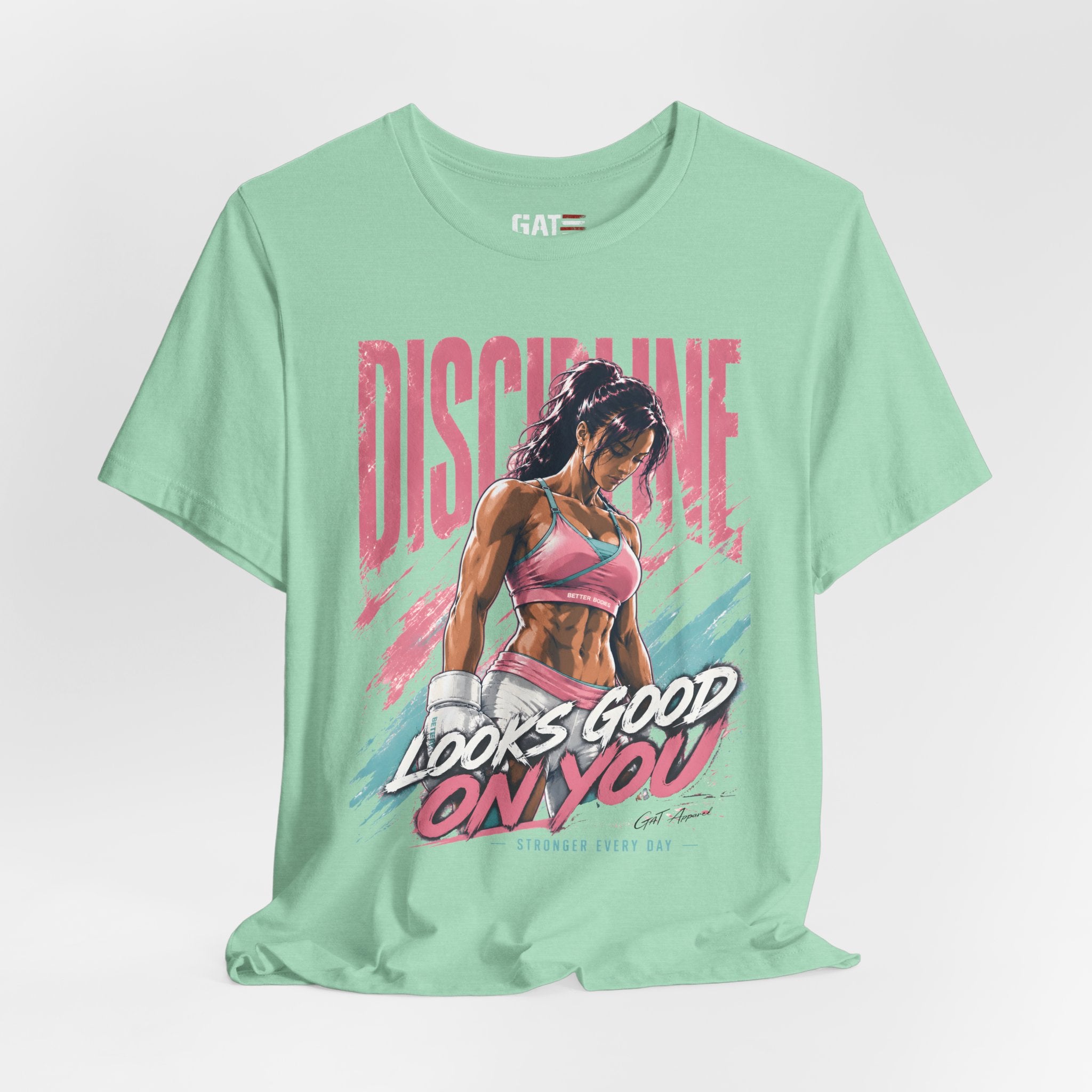 Discipline Looks Good On You Shirt, Women's Gym Shirt, Motivational Workout Tee, Fitness Graphic T Shirt, Cute Gym Apparel, Weightlifting