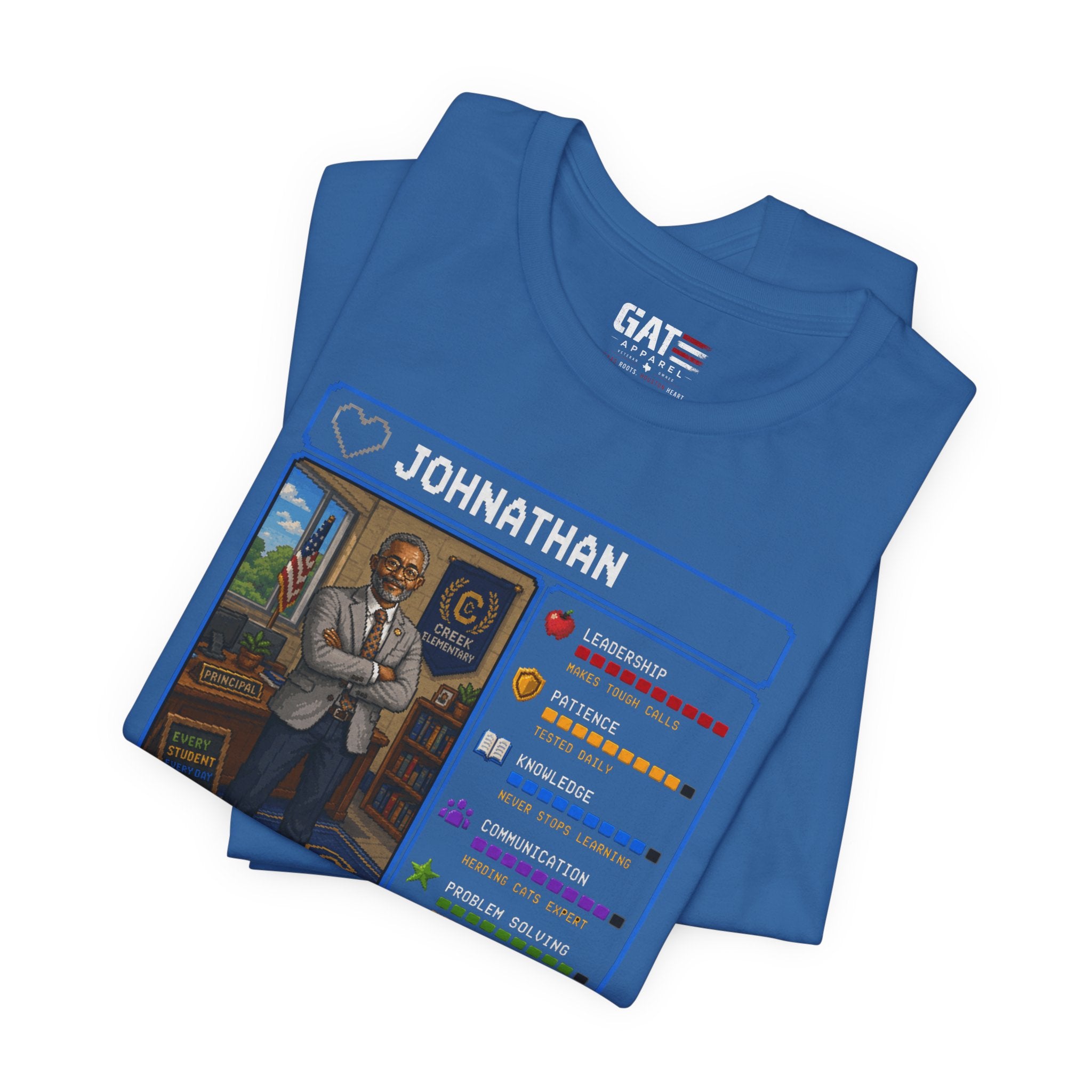 Custom Principal RPG Character Shirt | Personalized School Administrator Gift