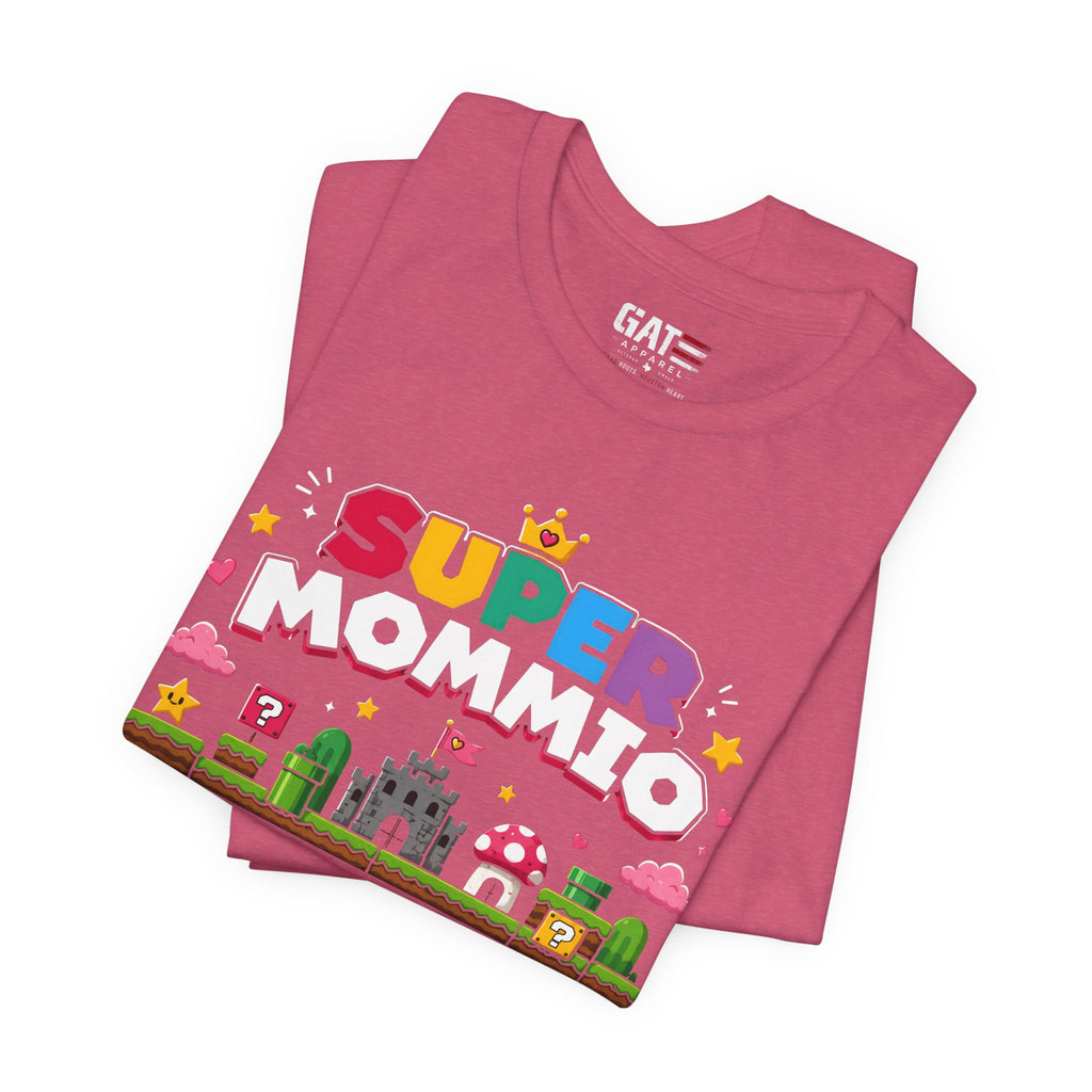 Super Mommio pixel game design T-Shirt | Retro video game mom tee