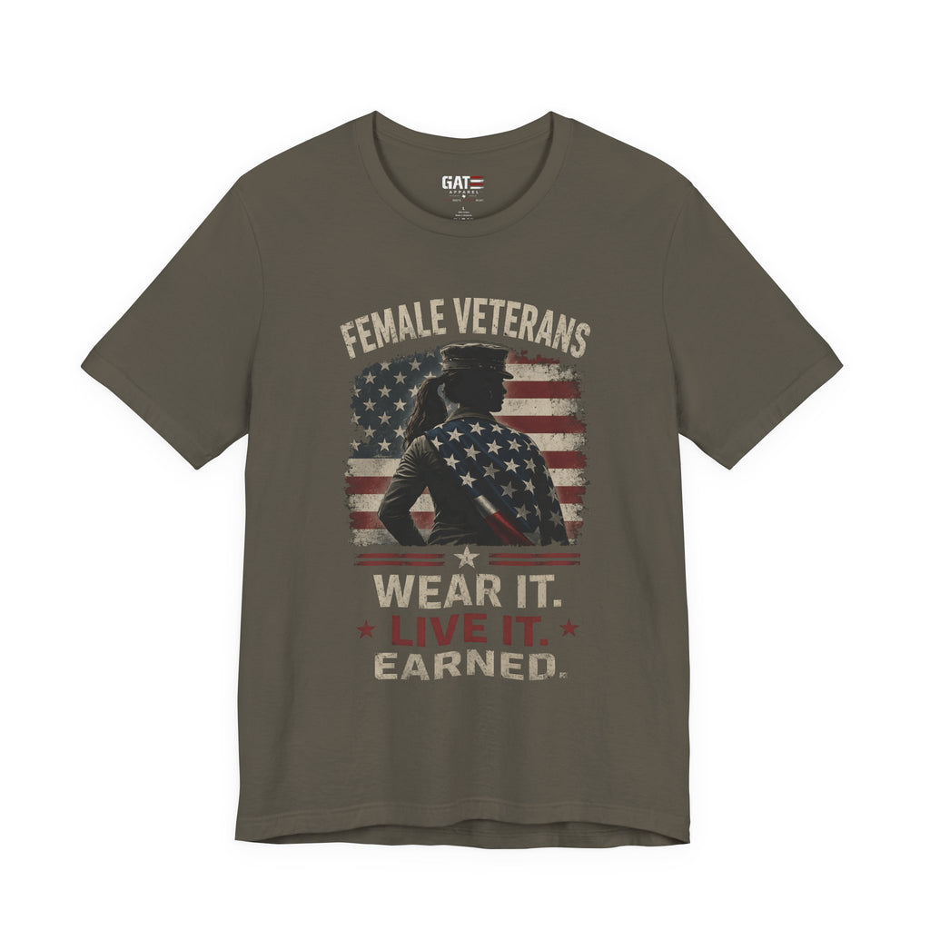 Female Veteran Shirt, Women Veteran Tee, Patriotic Military Shirt for Women, Female Veterans Gift, Veteran Pride Shirt, Women Who Served