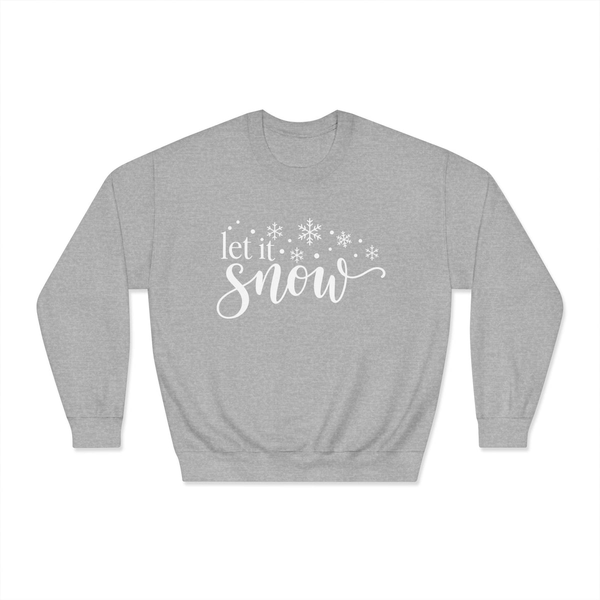 Let It Snow Crewneck Sweatshirt - product mockup view 3